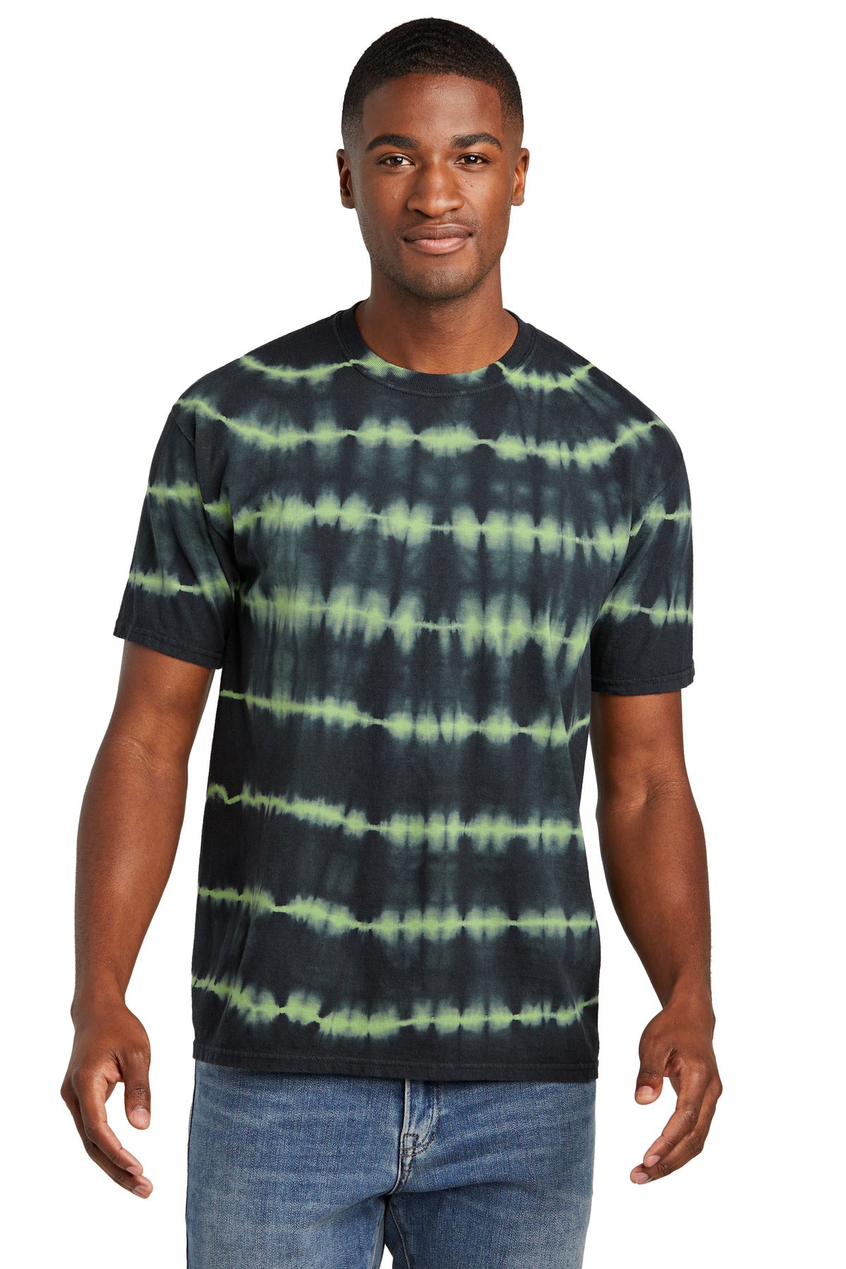 Port & Company ®  Allover Stripe Tie-Dye Tee PC142