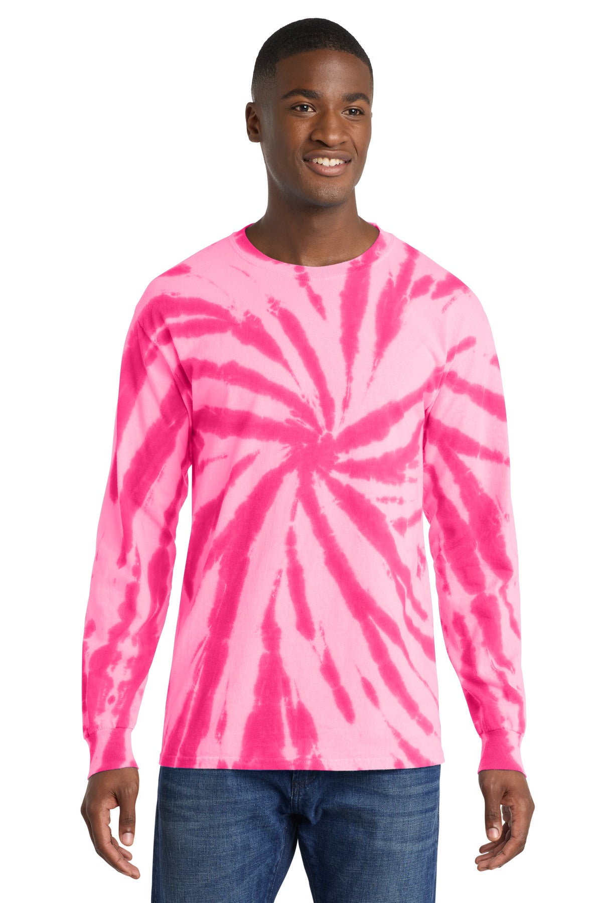 Port & Co Tie-Dye Long Sleeve Tee. PC147LS