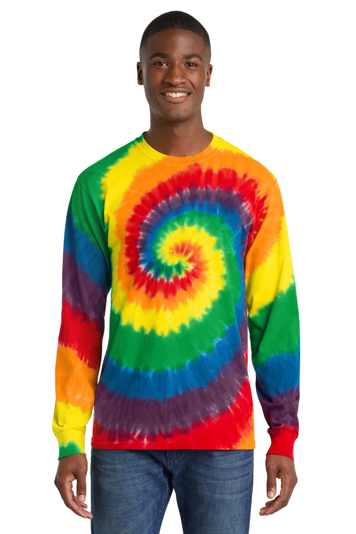 Port & Co Tie-Dye Long Sleeve Tee. PC147LS