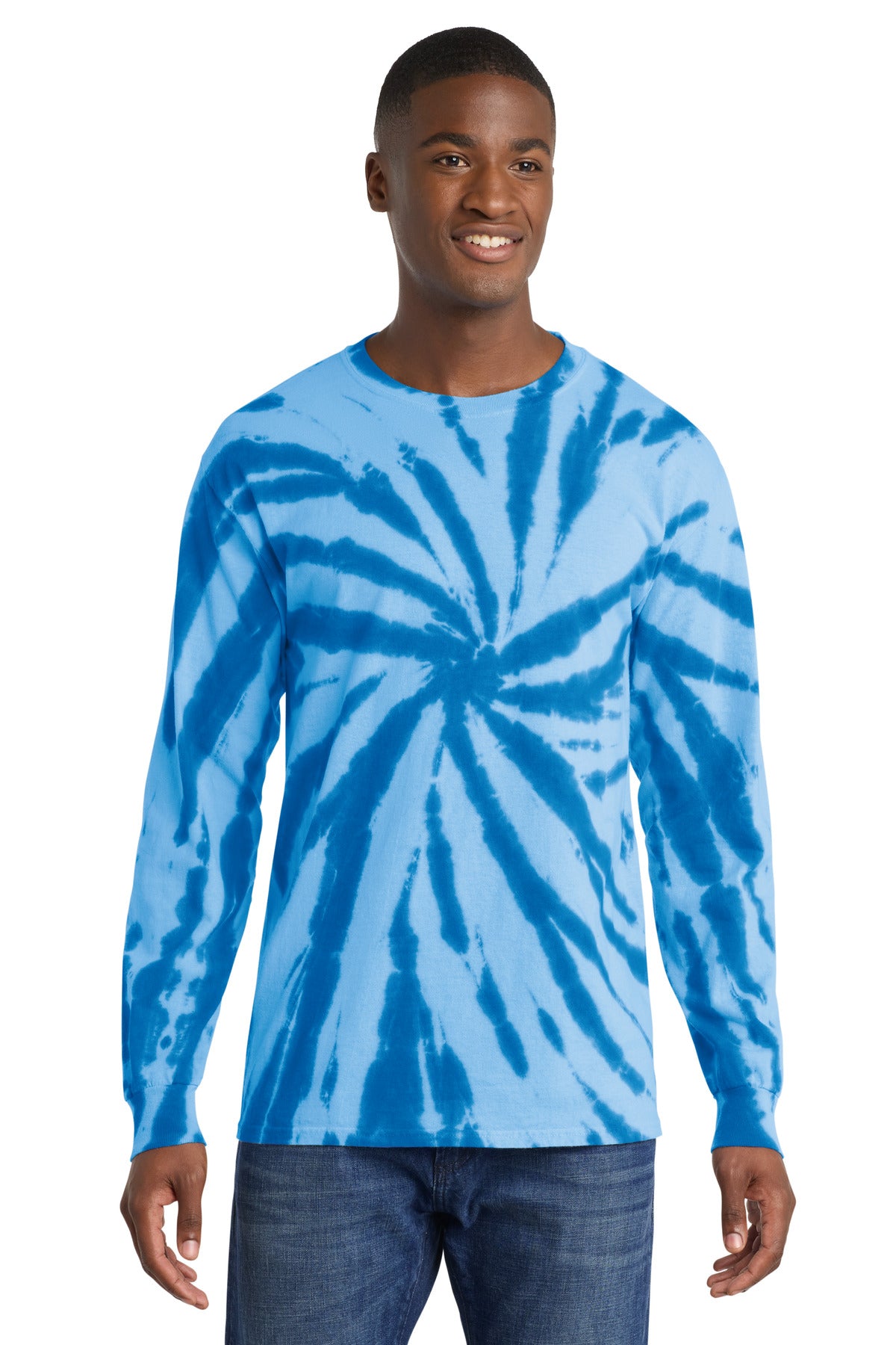 Port & Co Tie-Dye Long Sleeve Tee. PC147LS