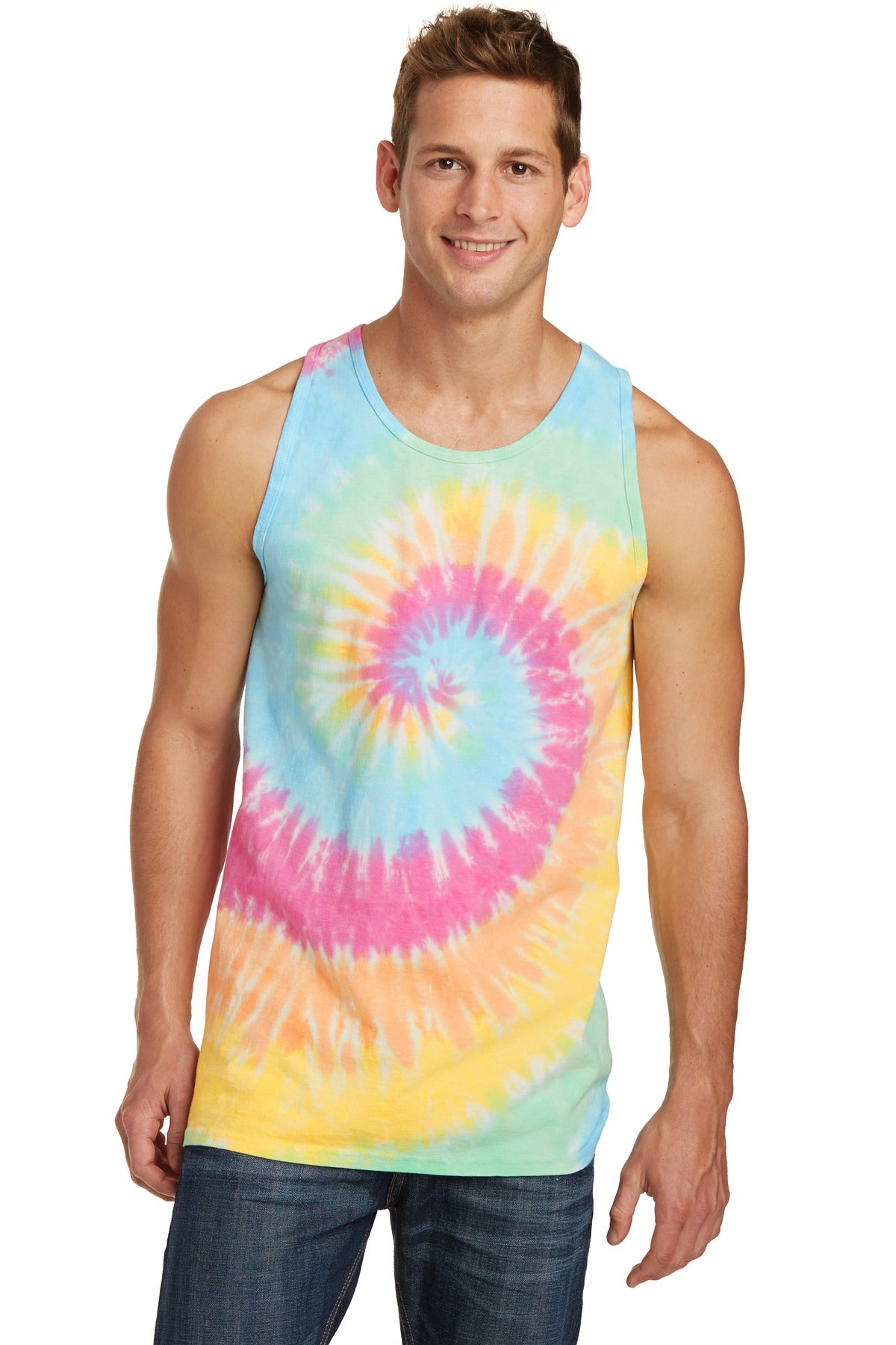 Port & Company ®  Tie-Dye Tank Top.  PC147TT