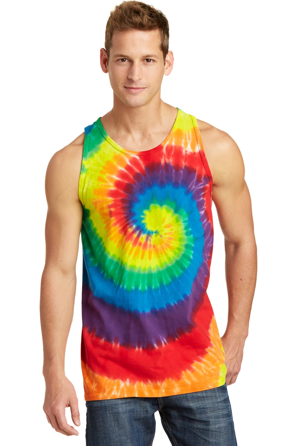 Port & Company ®  Tie-Dye Tank Top.  PC147TT