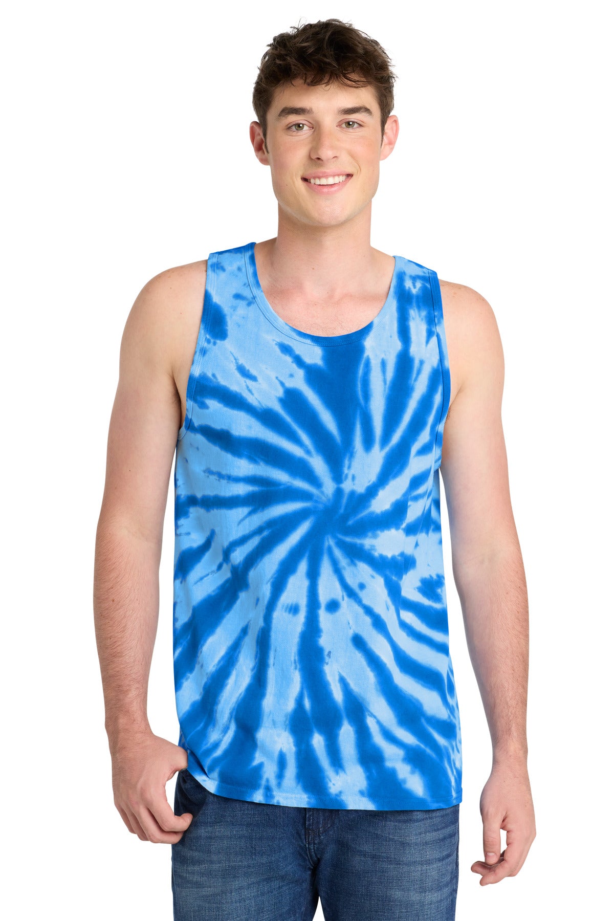 Port & Co Tie-Dye Tank Top. PC147TT