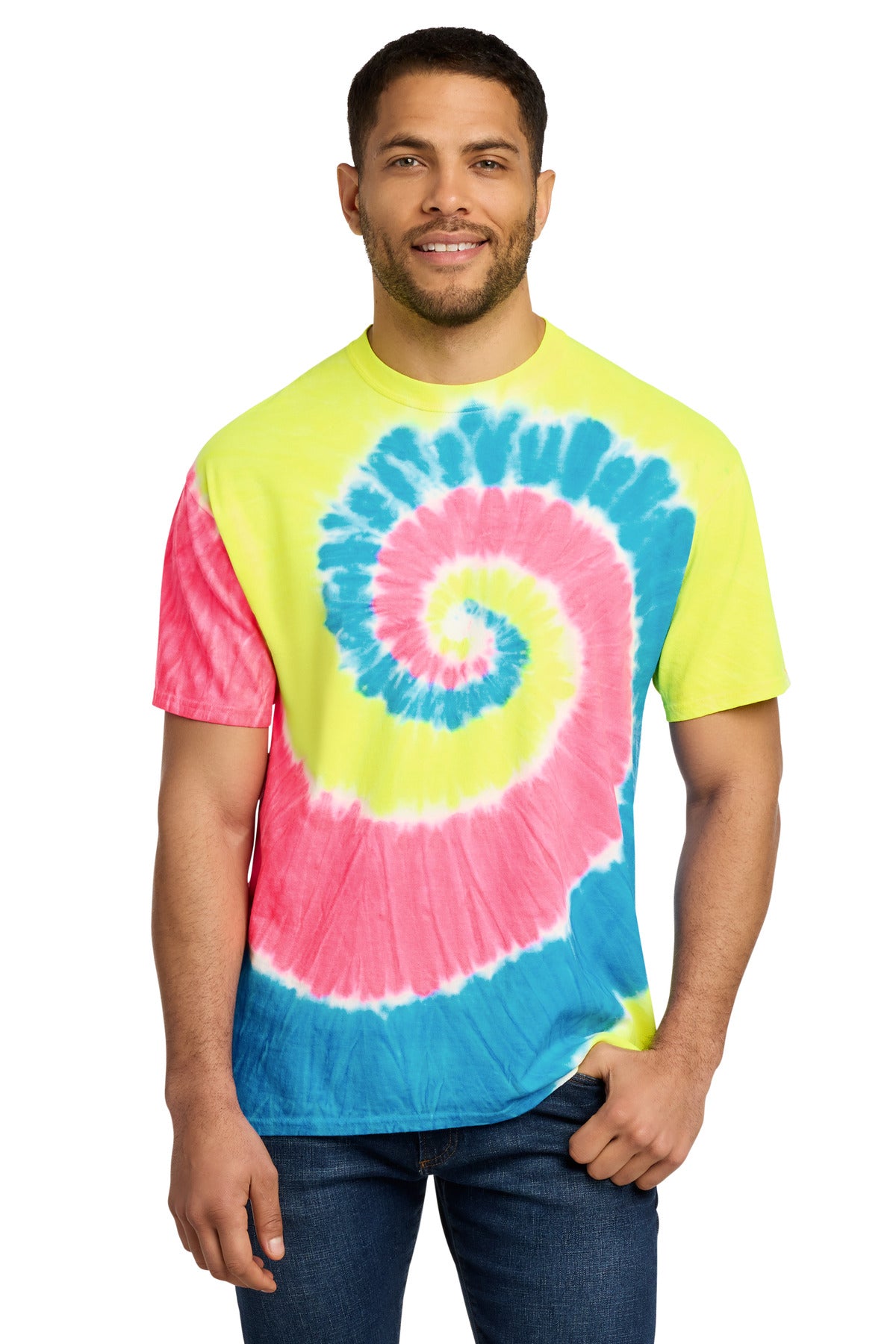 Port & Co Tie-Dye Tee. PC147