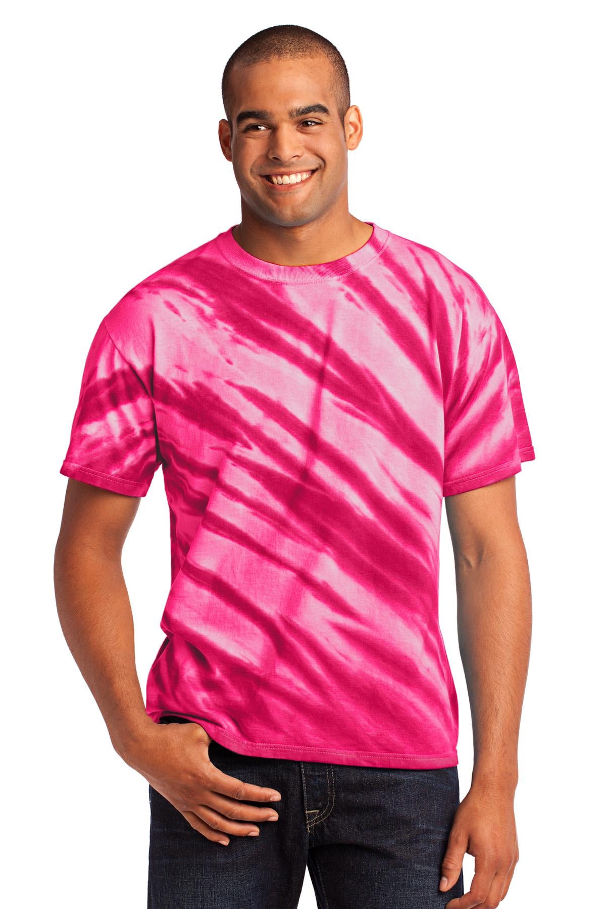 Port & Company ®  - Tiger Stripe Tie-Dye Tee. PC148