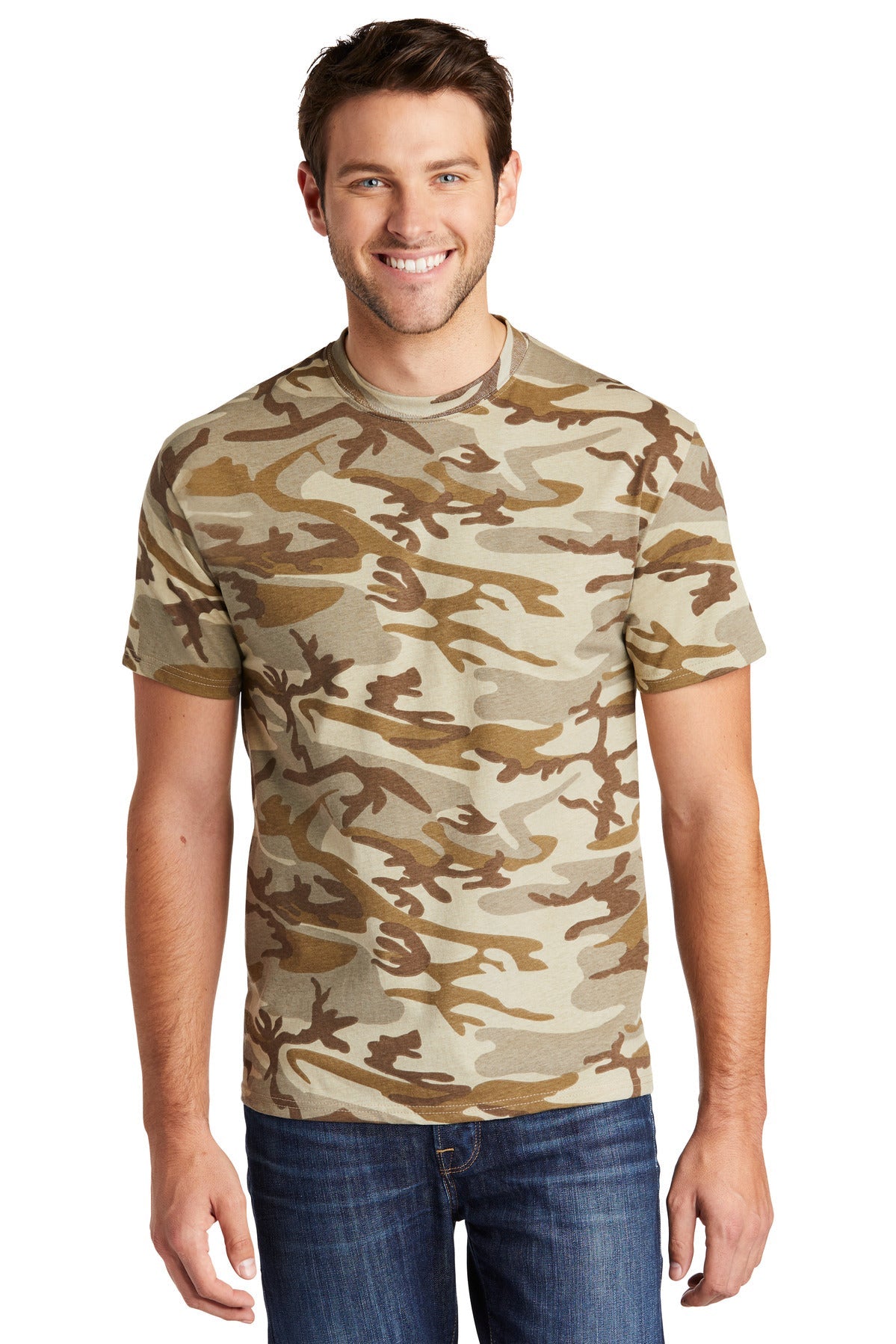 PC54C – Port & Co   Core Cotton Camo Tee.