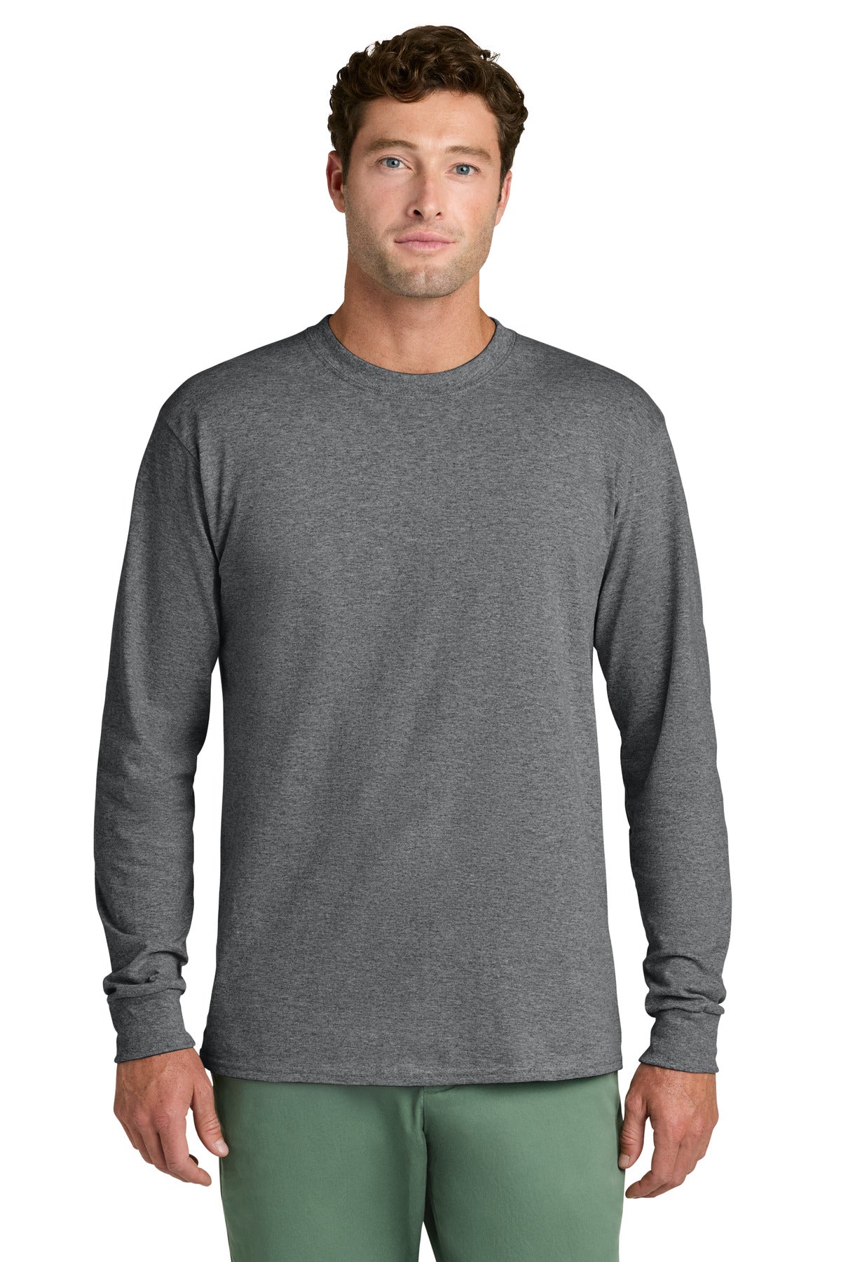 Port & Co Long Sleeve Core Cotton Tee. PC54LS