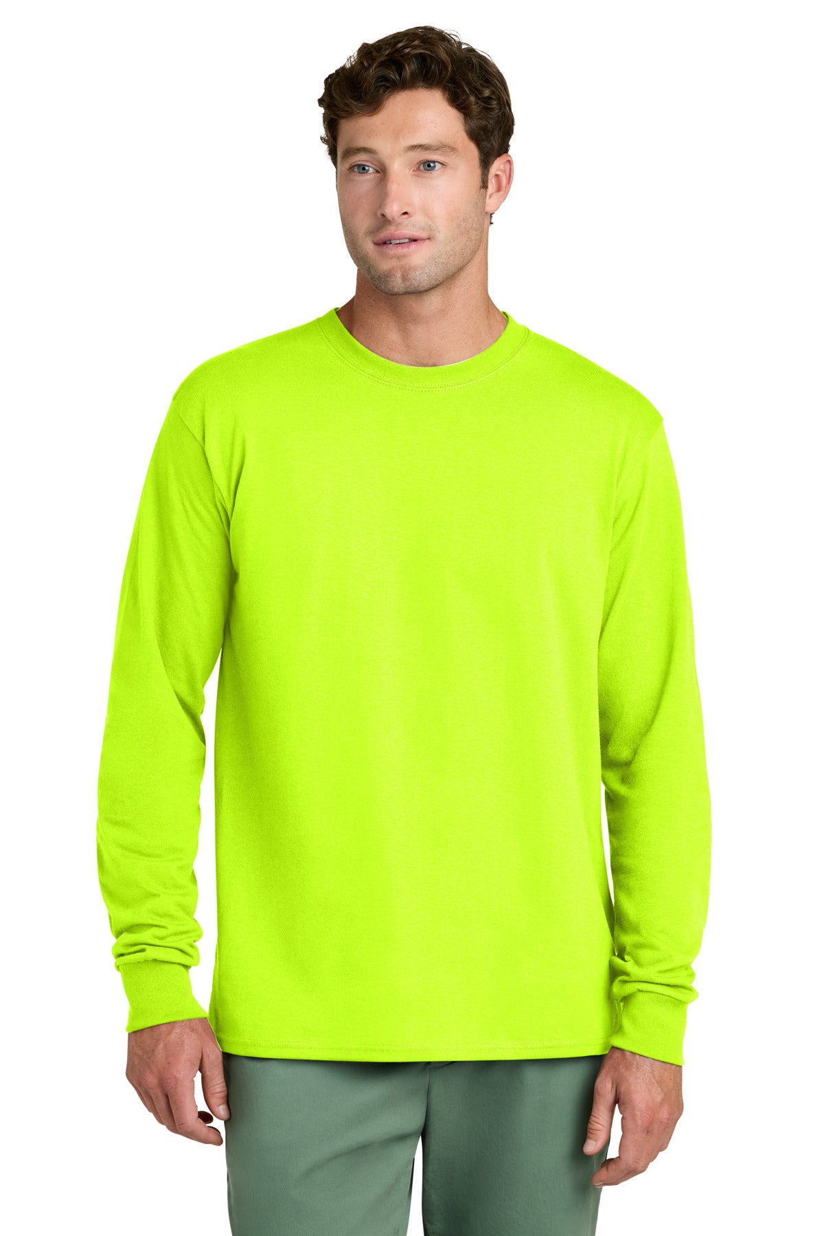 Port & Co Long Sleeve Core Cotton Tee. PC54LS