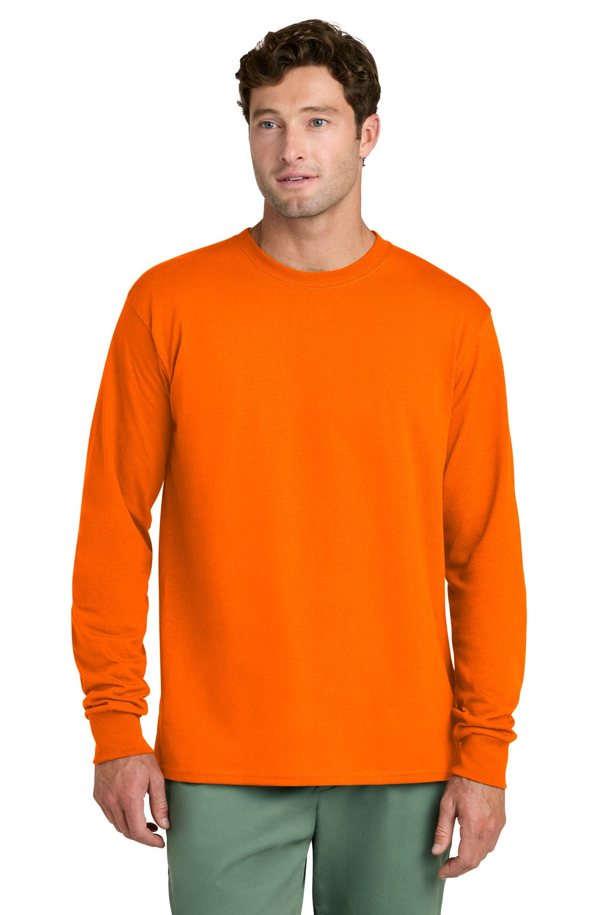 Port & Co Long Sleeve Core Cotton Tee. PC54LS