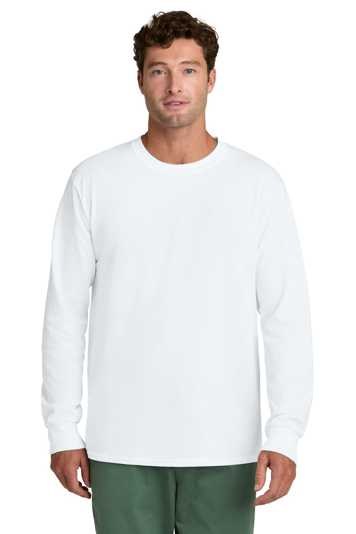 Port & Co Long Sleeve Core Cotton Tee. PC54LS