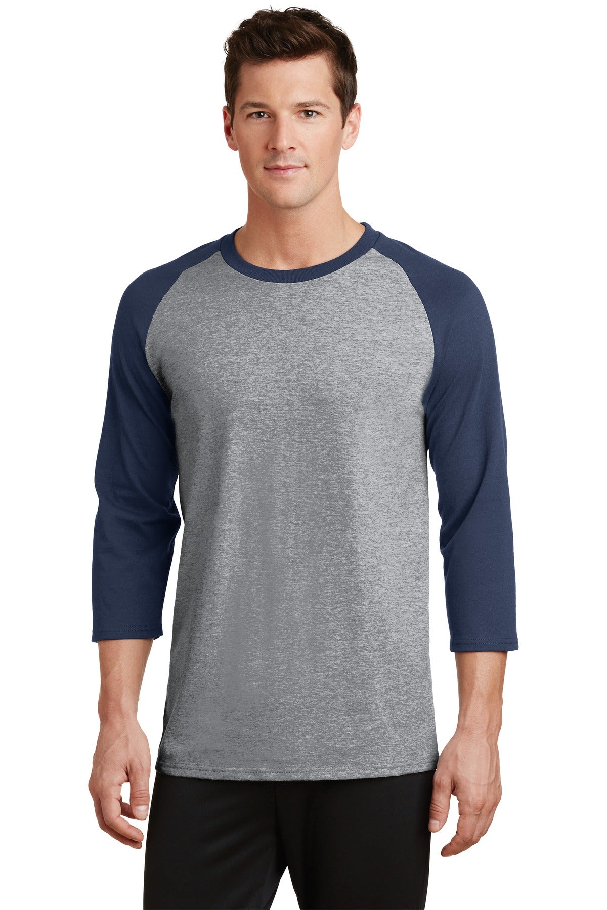 Port & Company ®  Core Blend 3/4-Sleeve Raglan Tee. PC55RS