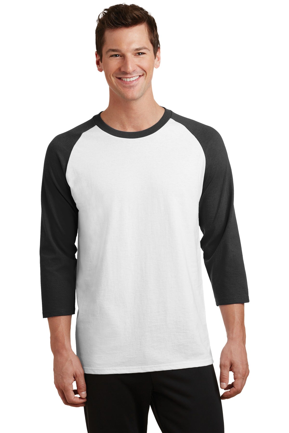 Port & Company ®  Core Blend 3/4-Sleeve Raglan Tee. PC55RS