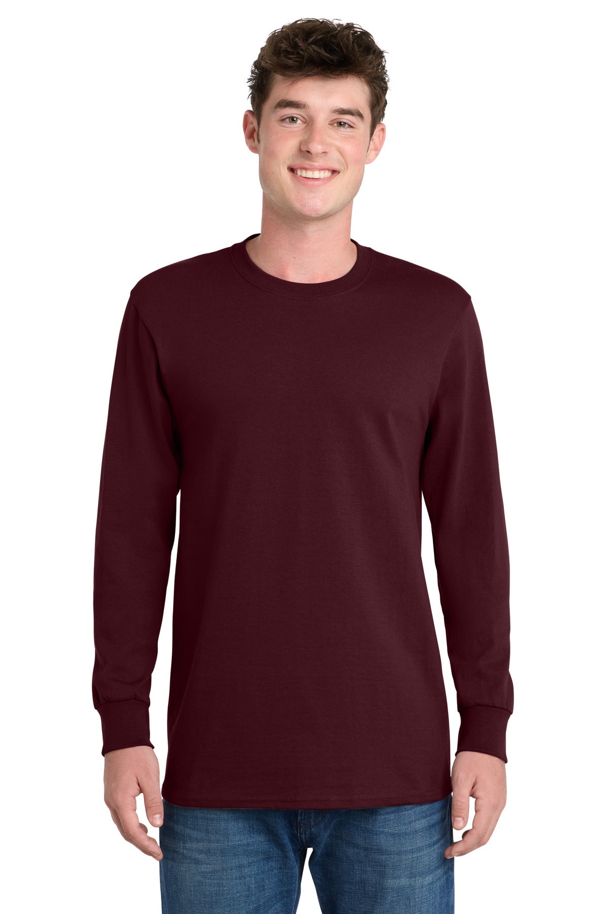 Port & Co Long Sleeve Essential Tee. PC61LS