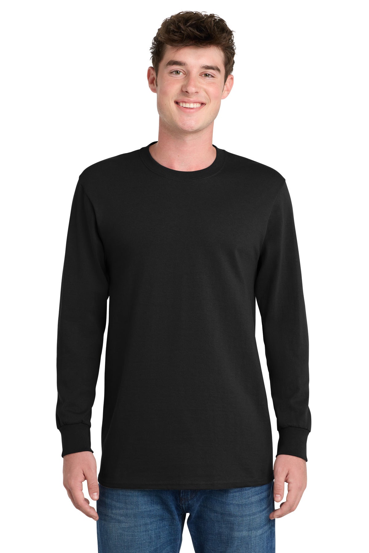 Port & Co Long Sleeve Essential Tee. PC61LS