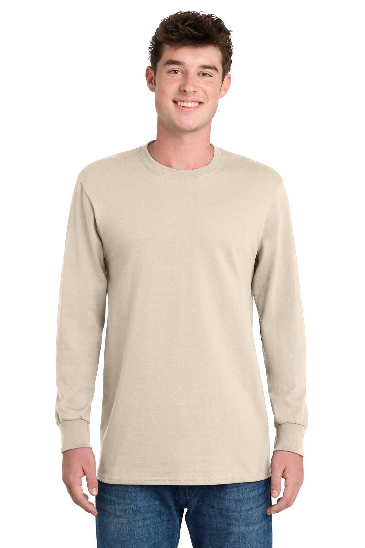Port & Co Long Sleeve Essential Tee. PC61LS