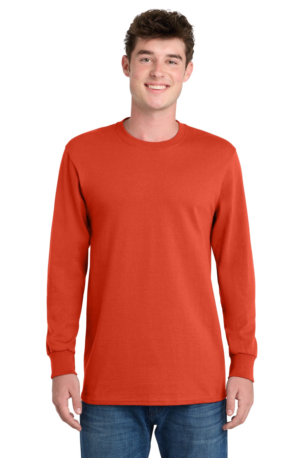 Port & Co Long Sleeve Essential Tee. PC61LS