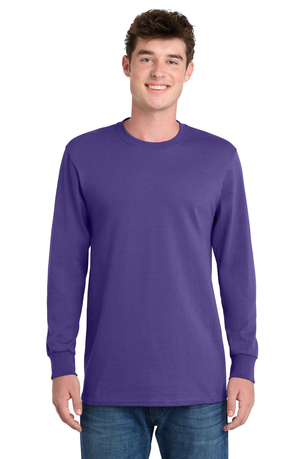 Port & Co Long Sleeve Essential Tee. PC61LS