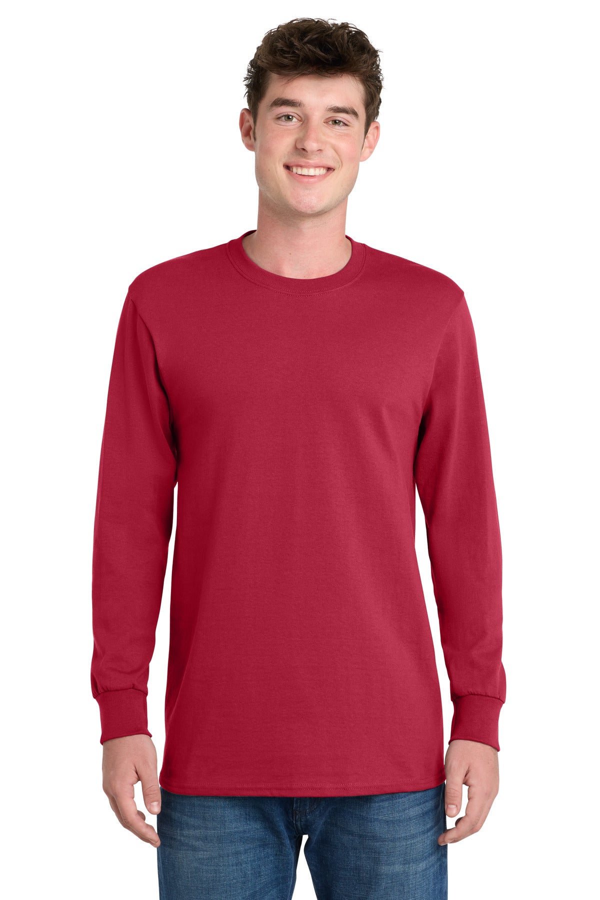 Port & Co Long Sleeve Essential Tee. PC61LS