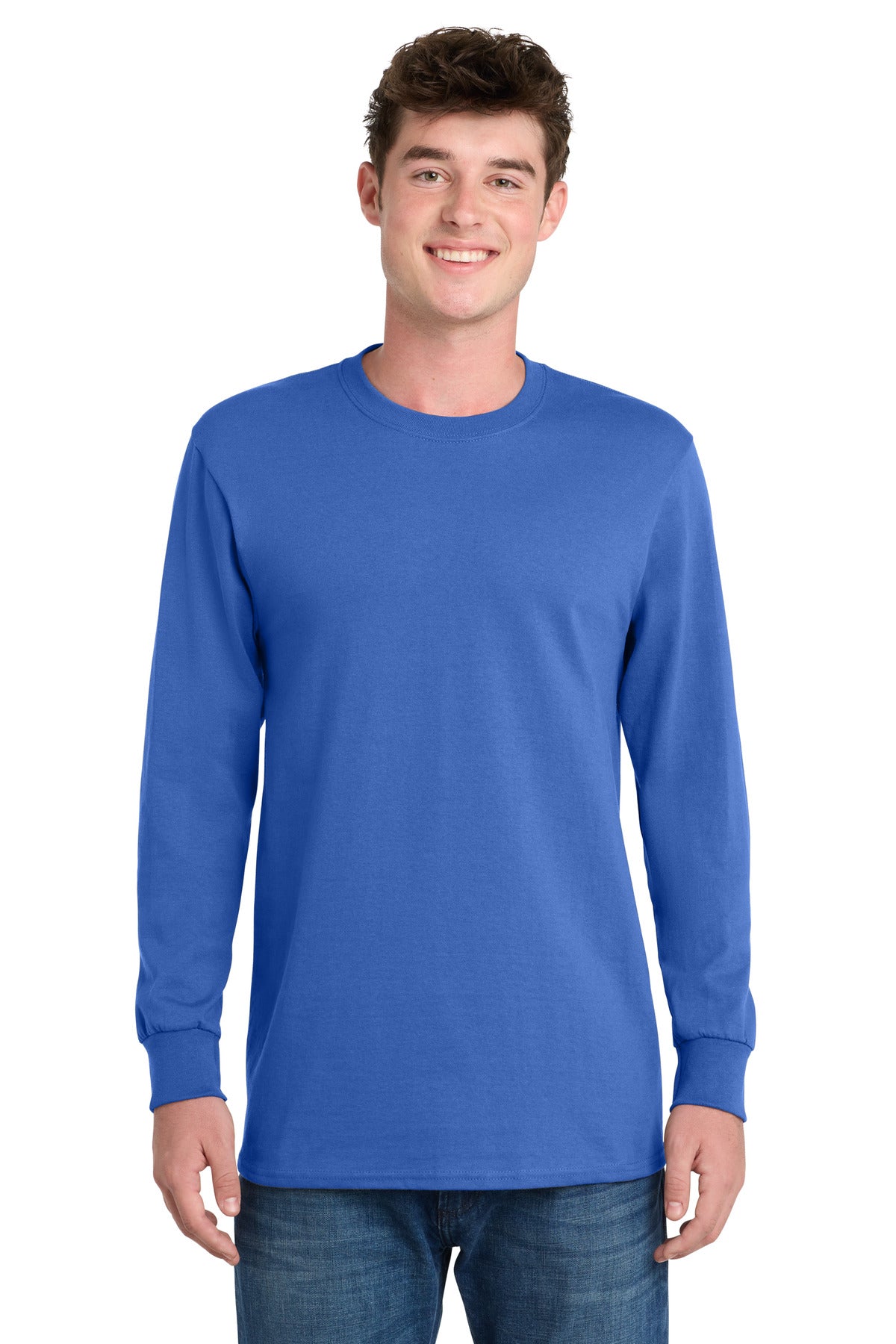 Port & Co Long Sleeve Essential Tee. PC61LS