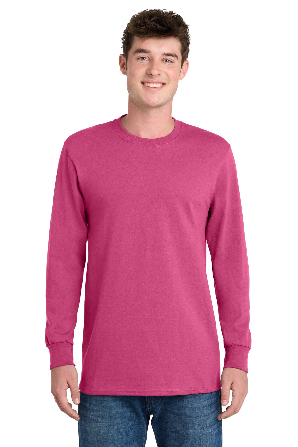 Port & Co Long Sleeve Essential Tee. PC61LS