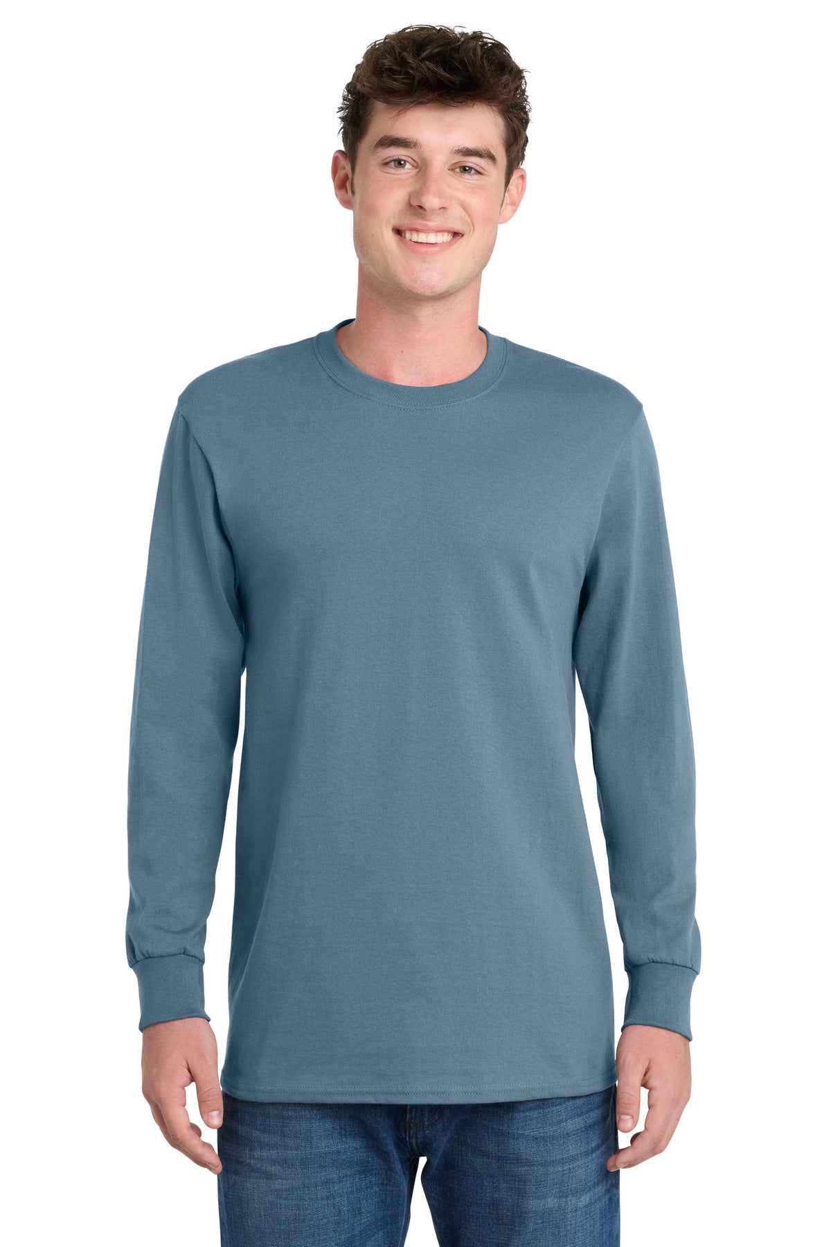 Port & Co Long Sleeve Essential Tee. PC61LS