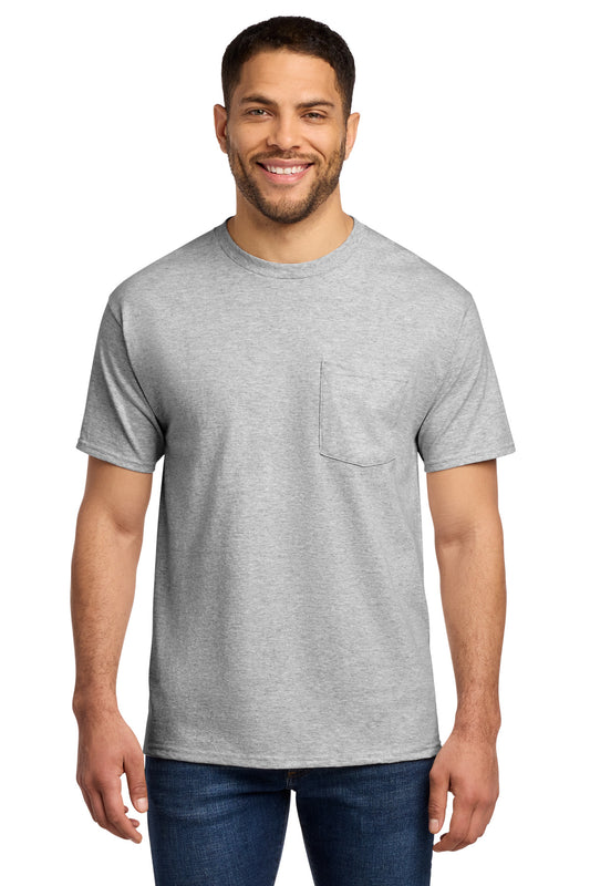 Port & Co Essential Pocket Tee. PC61P