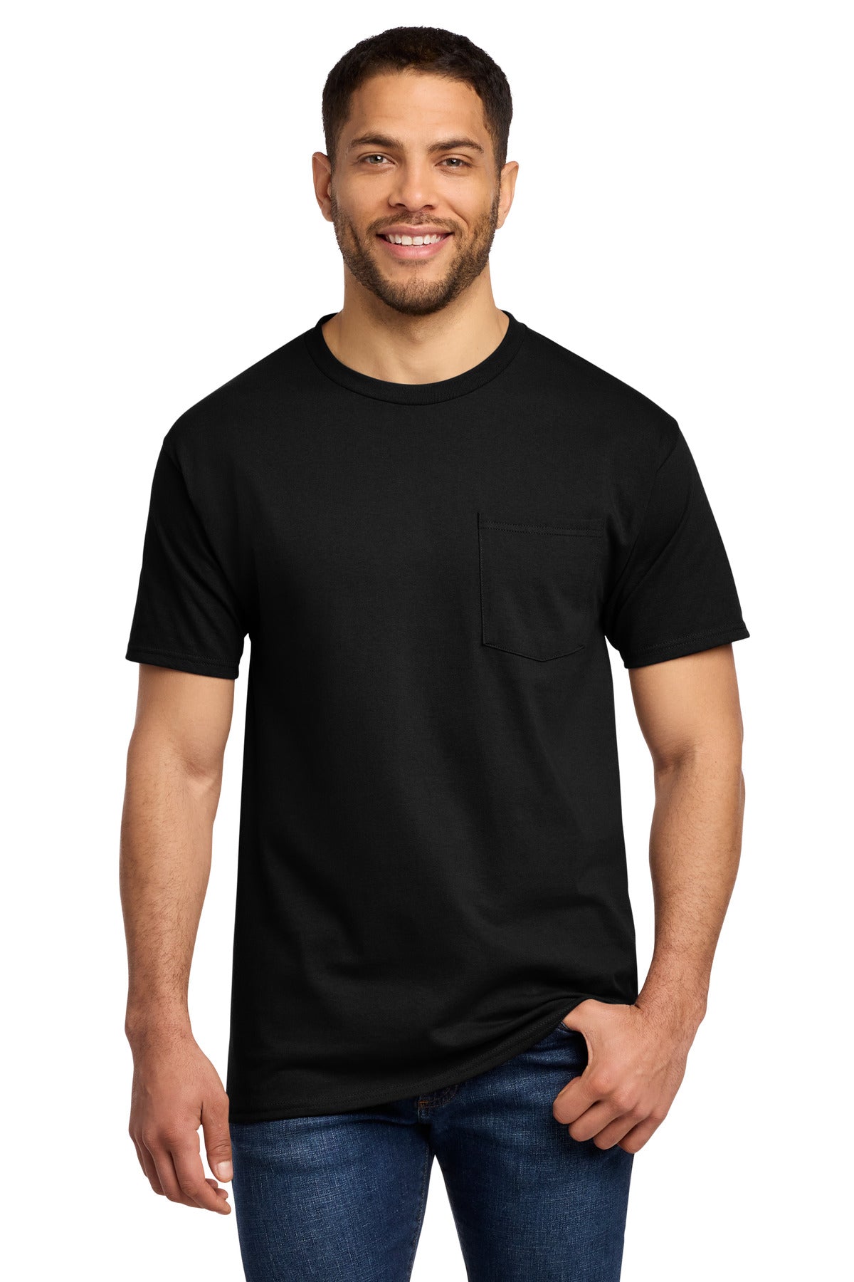 Port & Co Essential Pocket Tee. PC61P