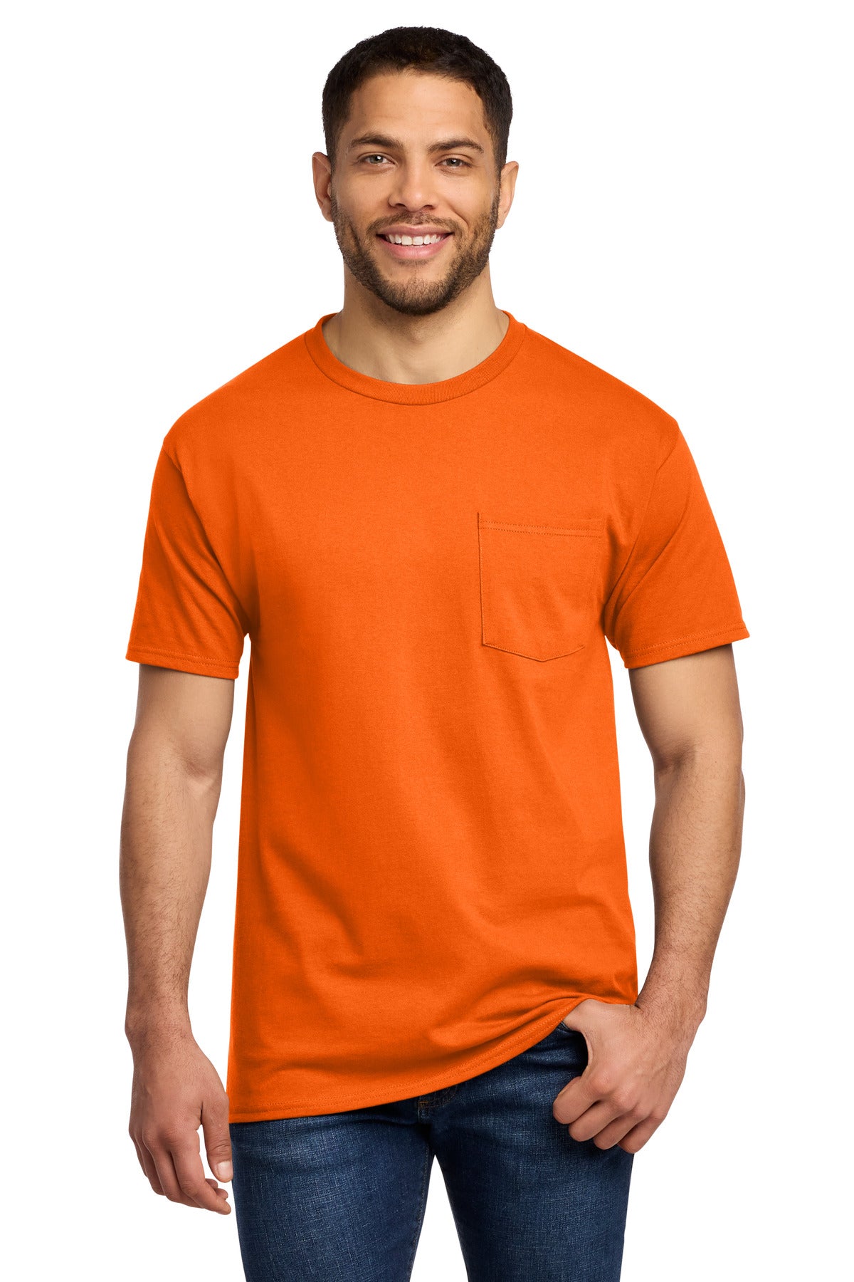 Port & Co Essential Pocket Tee. PC61P