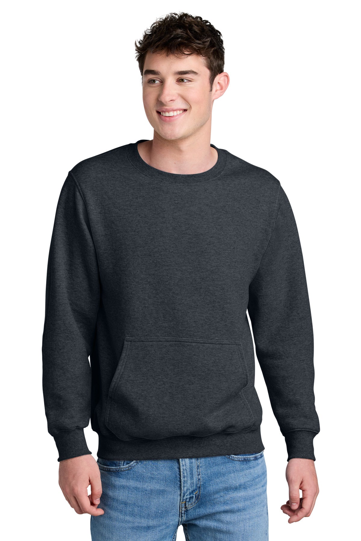 Port & Company ®  Core Fleece Crewneck Pocket Sweatshirt PC78PKT