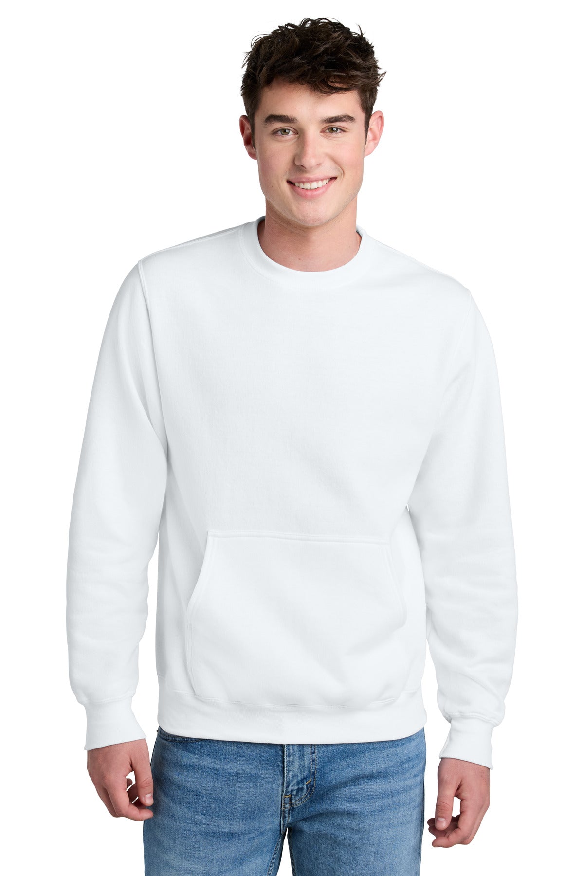 Port & Company ®  Core Fleece Crewneck Pocket Sweatshirt PC78PKT