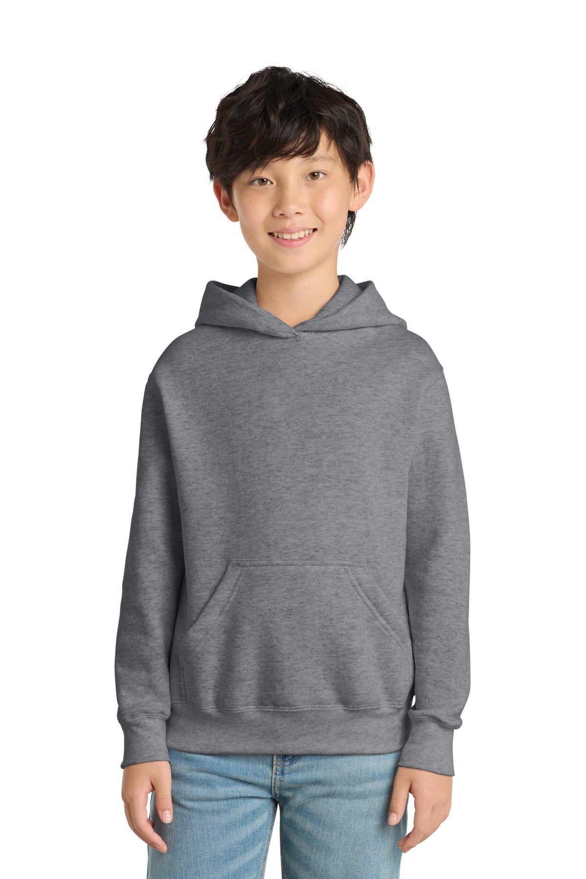 Port & Co Youth Core Fleece Pullover Hooded Sweatshirt. PC90YH