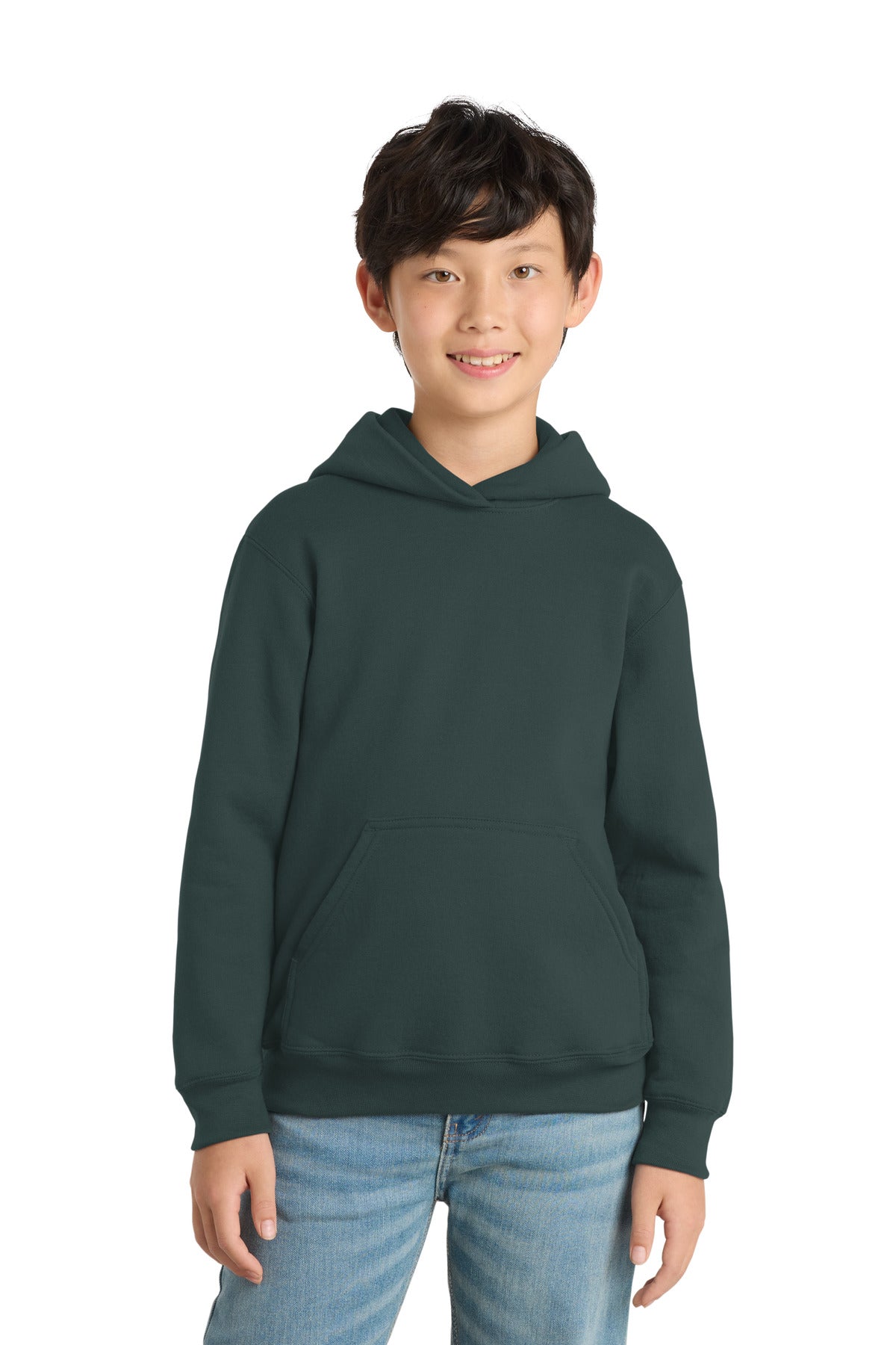 Port & Co Youth Core Fleece Pullover Hooded Sweatshirt. PC90YH