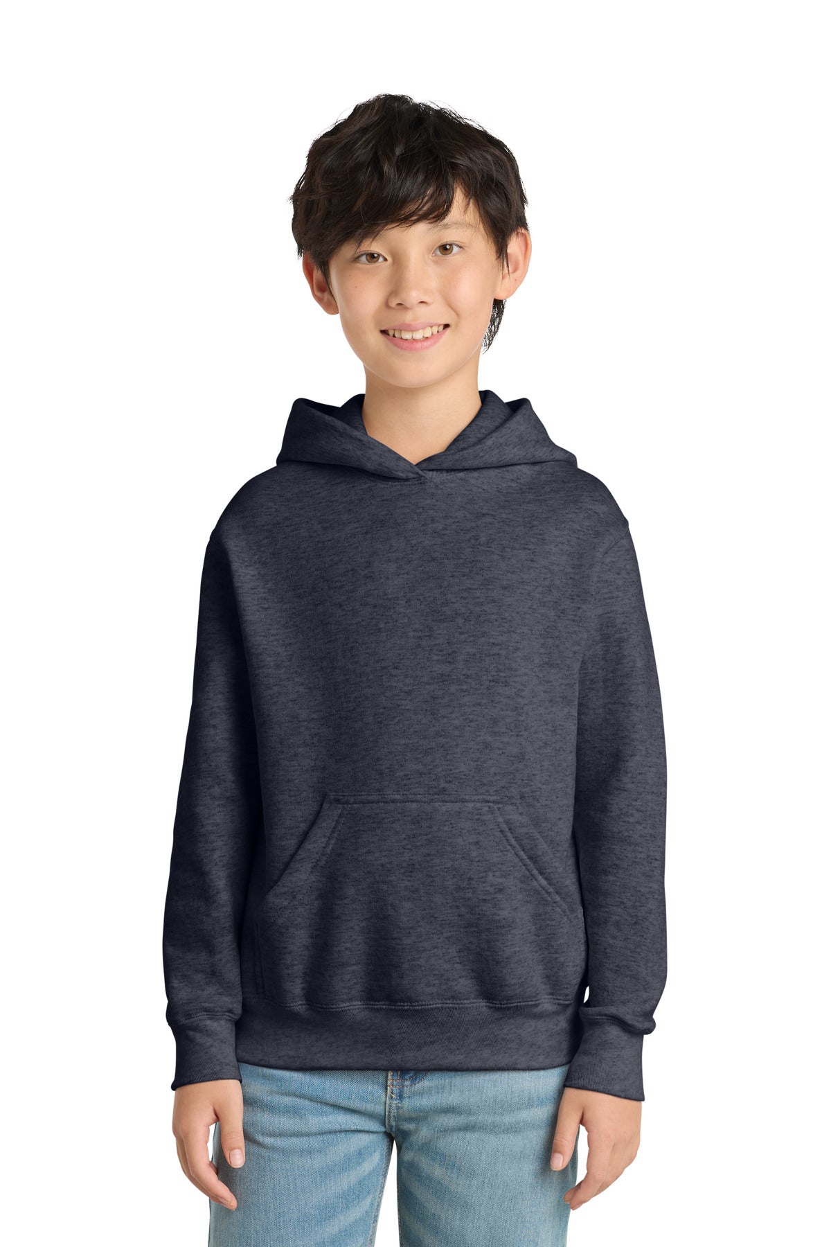 Port & Co Youth Core Fleece Pullover Hooded Sweatshirt. PC90YH