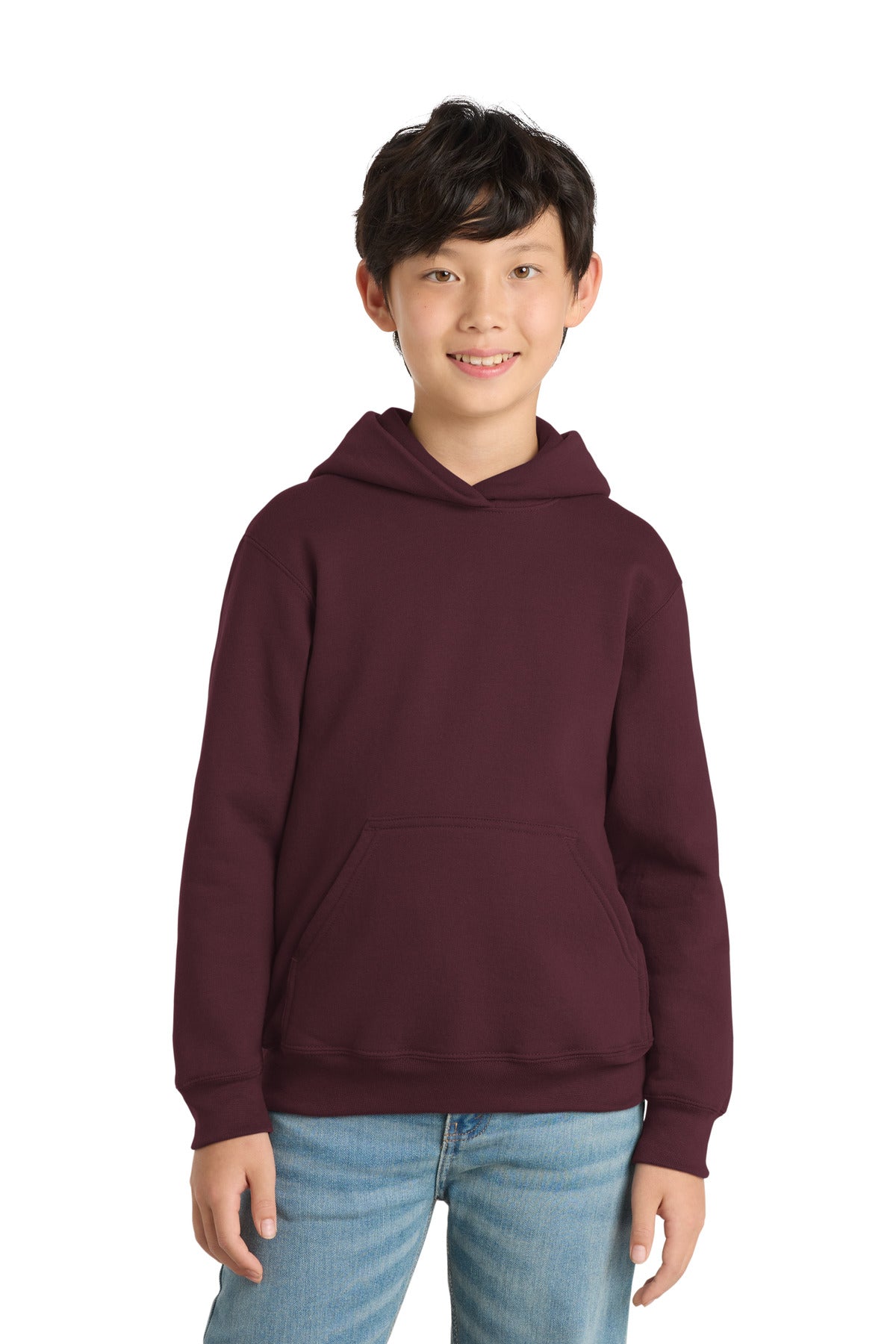 Port & Co Youth Core Fleece Pullover Hooded Sweatshirt. PC90YH