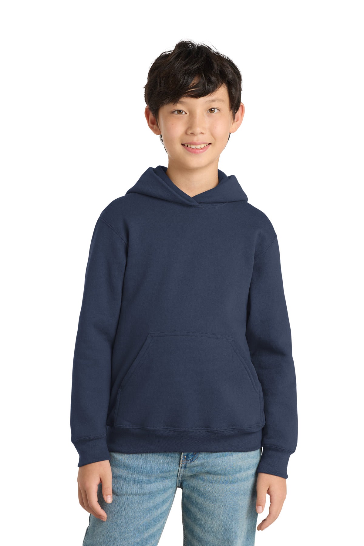 Port & Co Youth Core Fleece Pullover Hooded Sweatshirt. PC90YH