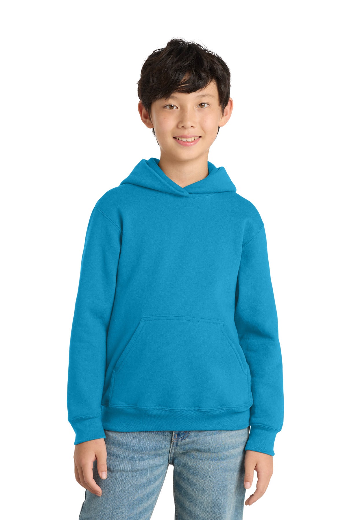 Port & Co Youth Core Fleece Pullover Hooded Sweatshirt. PC90YH