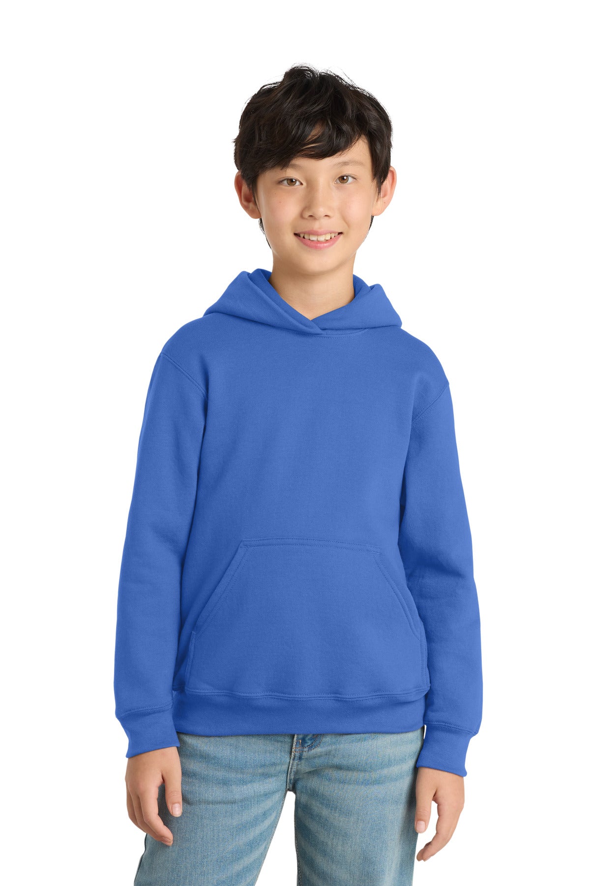 Port & Co Youth Core Fleece Pullover Hooded Sweatshirt. PC90YH