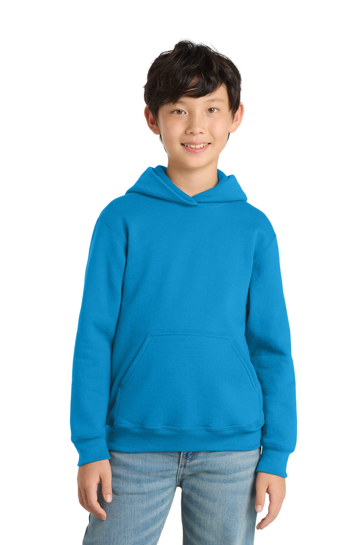 Port & Co Youth Core Fleece Pullover Hooded Sweatshirt. PC90YH