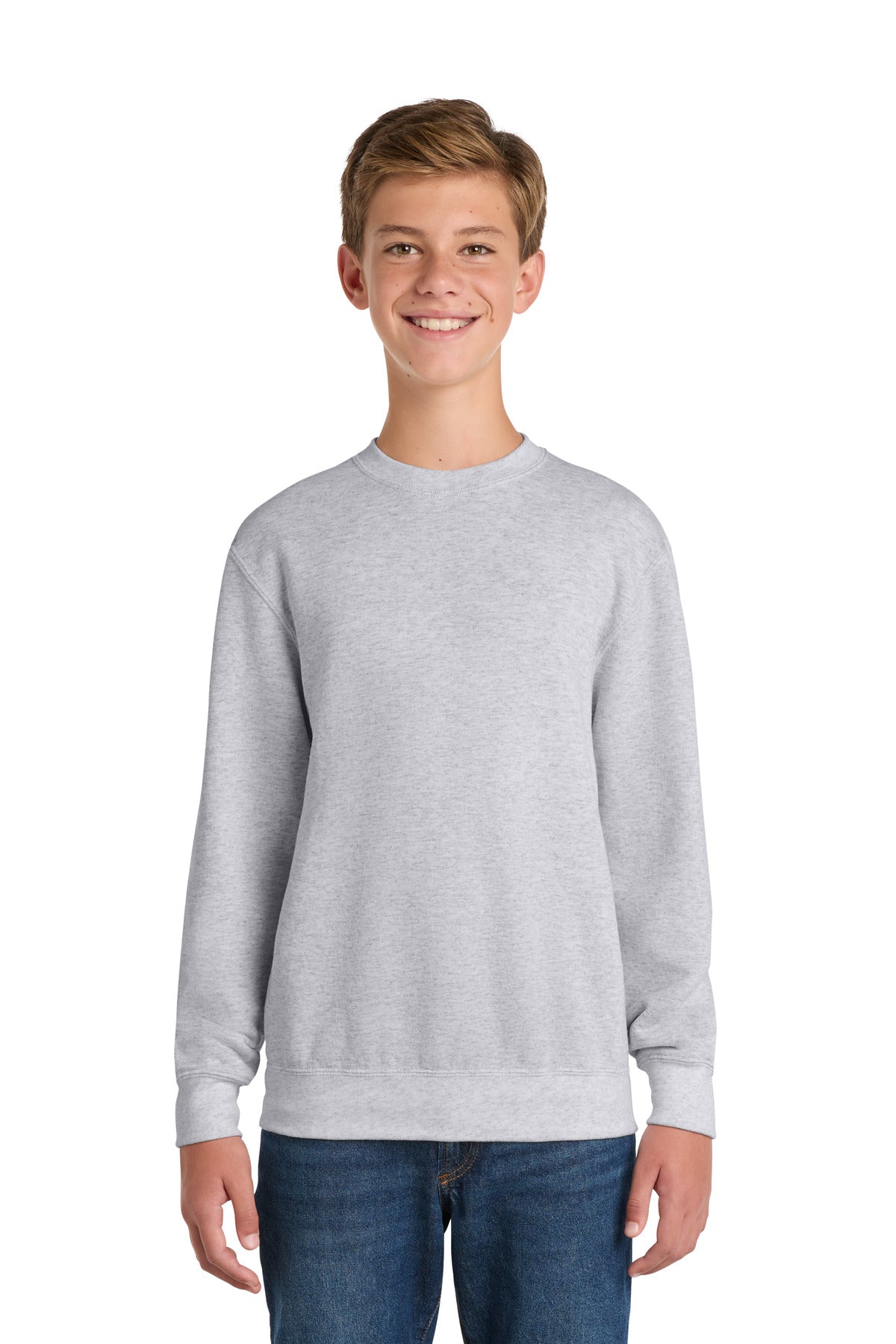 Port & Co Youth Core Fleece Crewneck Sweatshirt. PC90Y