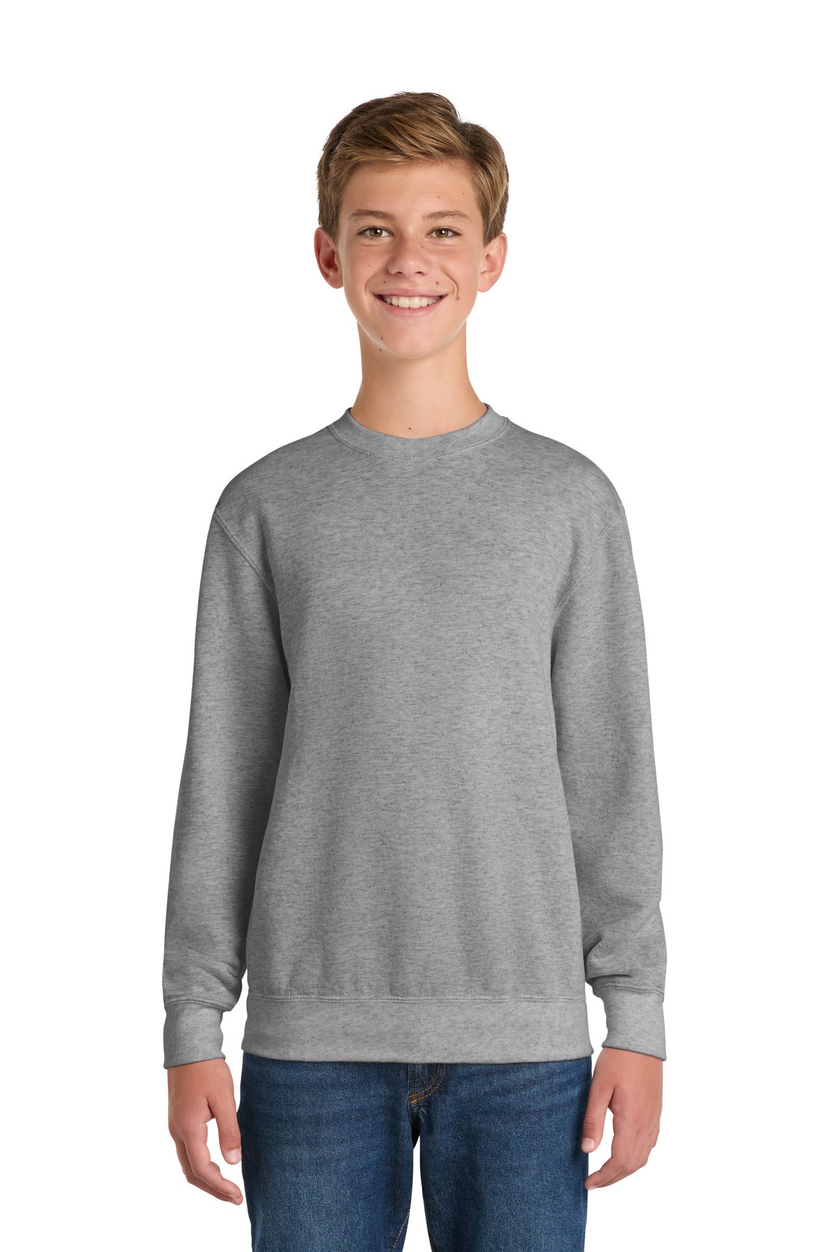 Port & Co Youth Core Fleece Crewneck Sweatshirt. PC90Y