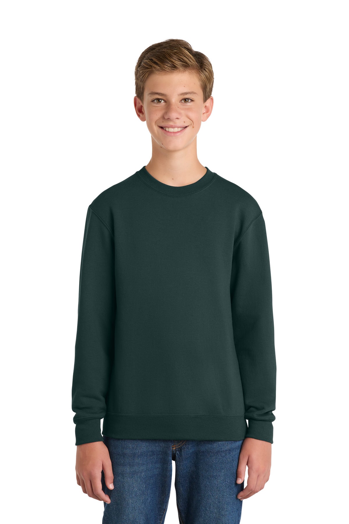Port & Co Youth Core Fleece Crewneck Sweatshirt. PC90Y