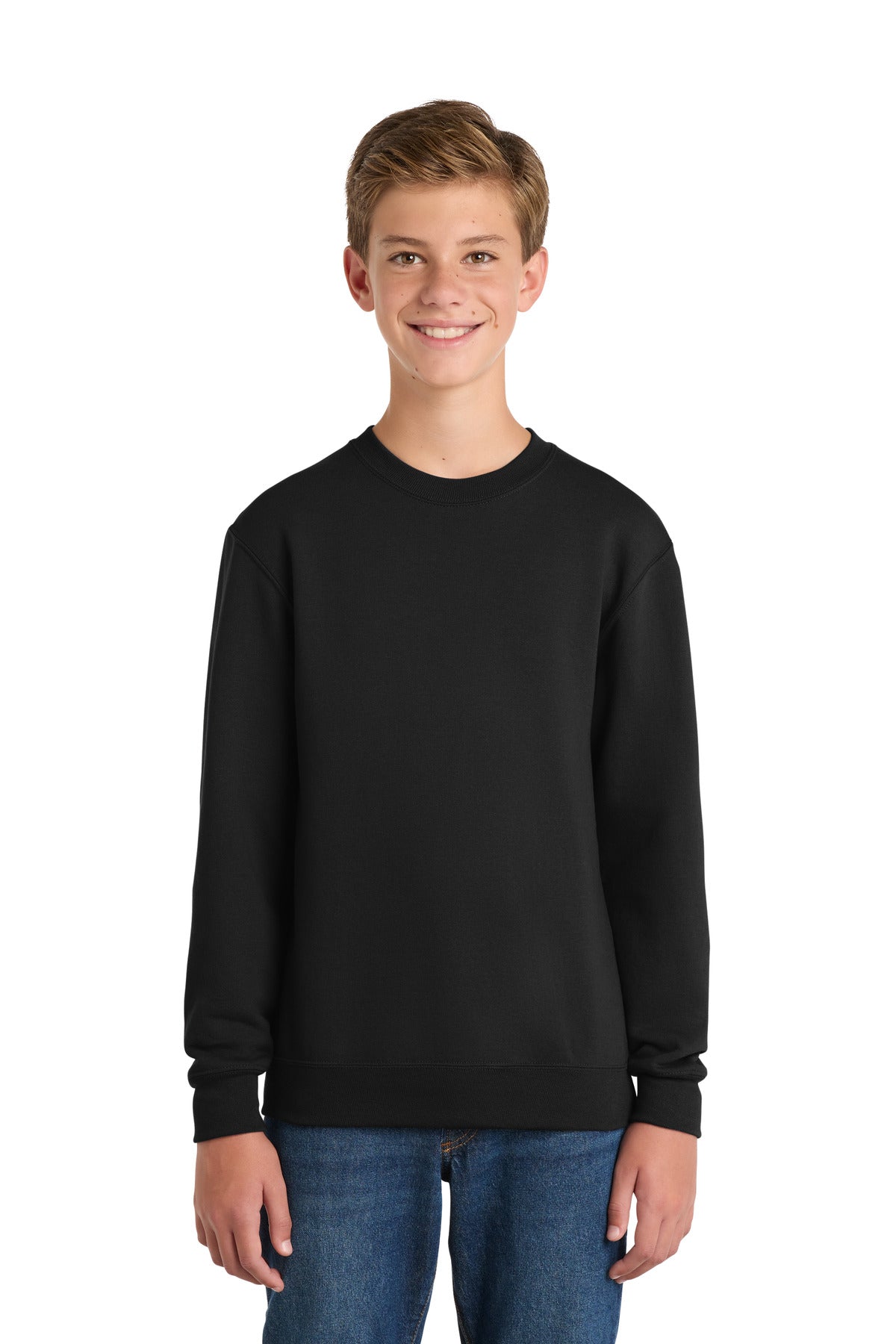 Port & Co Youth Core Fleece Crewneck Sweatshirt. PC90Y