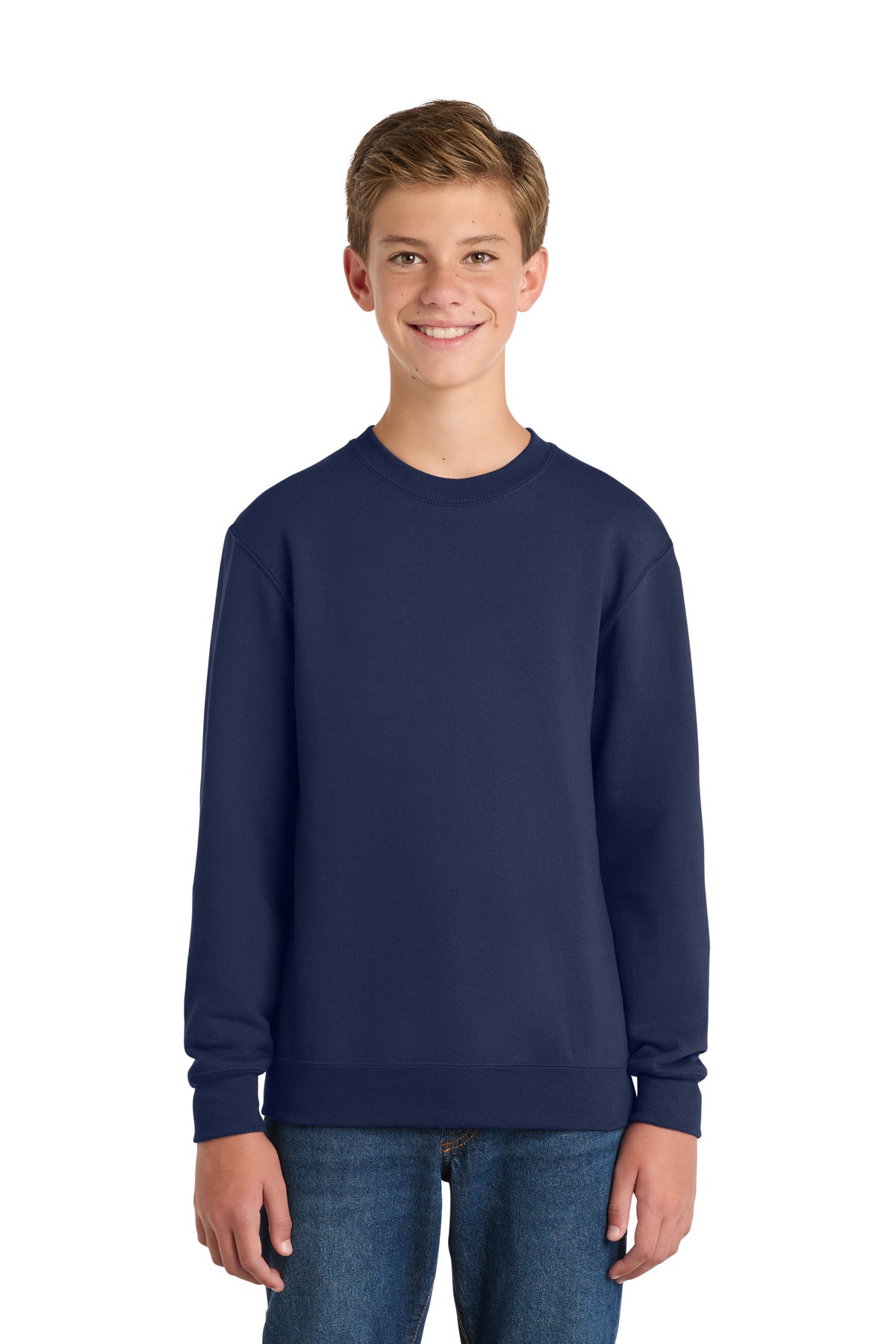 Port & Co Youth Core Fleece Crewneck Sweatshirt. PC90Y