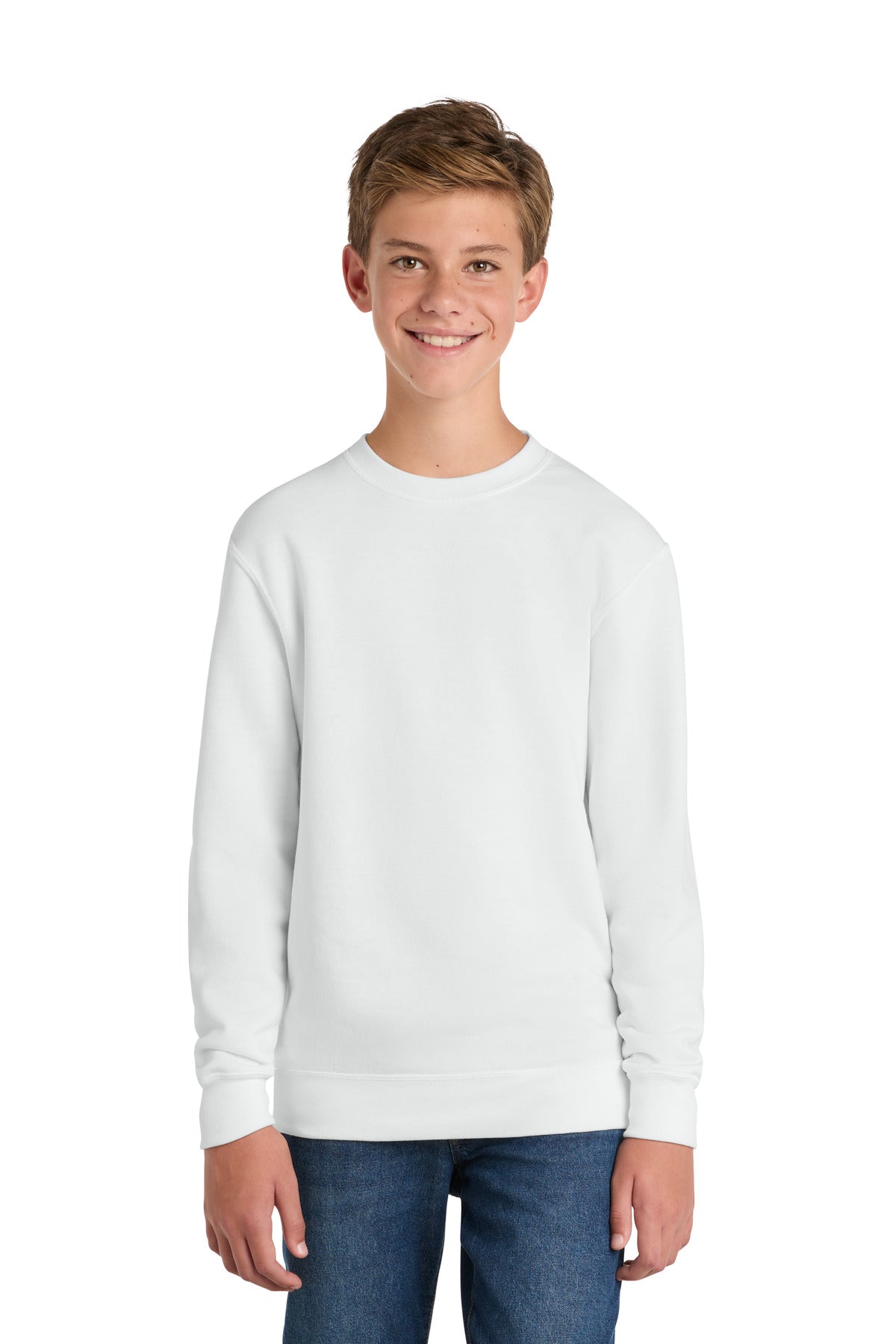 Port & Co Youth Core Fleece Crewneck Sweatshirt. PC90Y