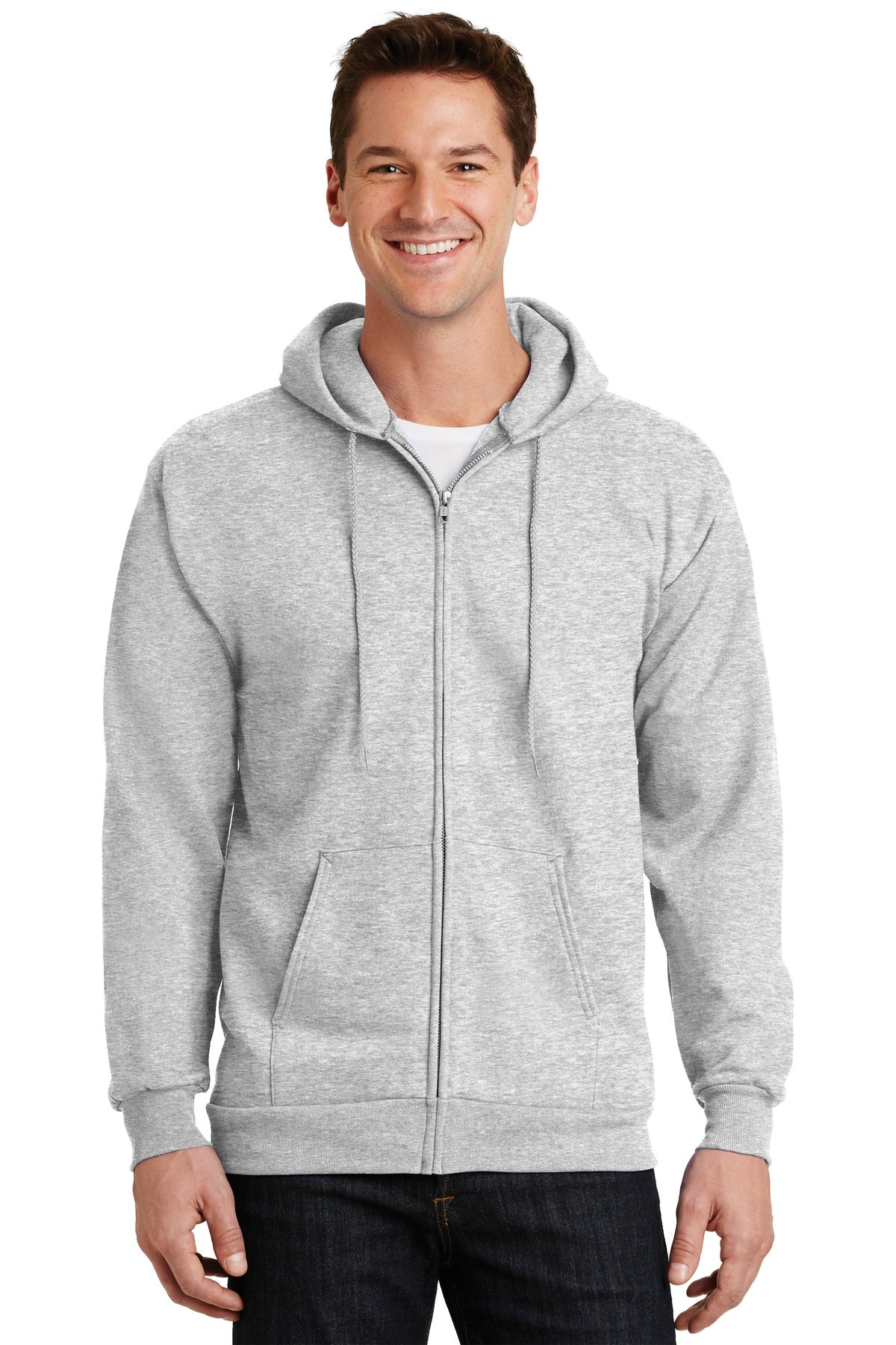 Port & Company ®  -  Essential Fleece Full-Zip Hooded Sweatshirt.  PC90ZH