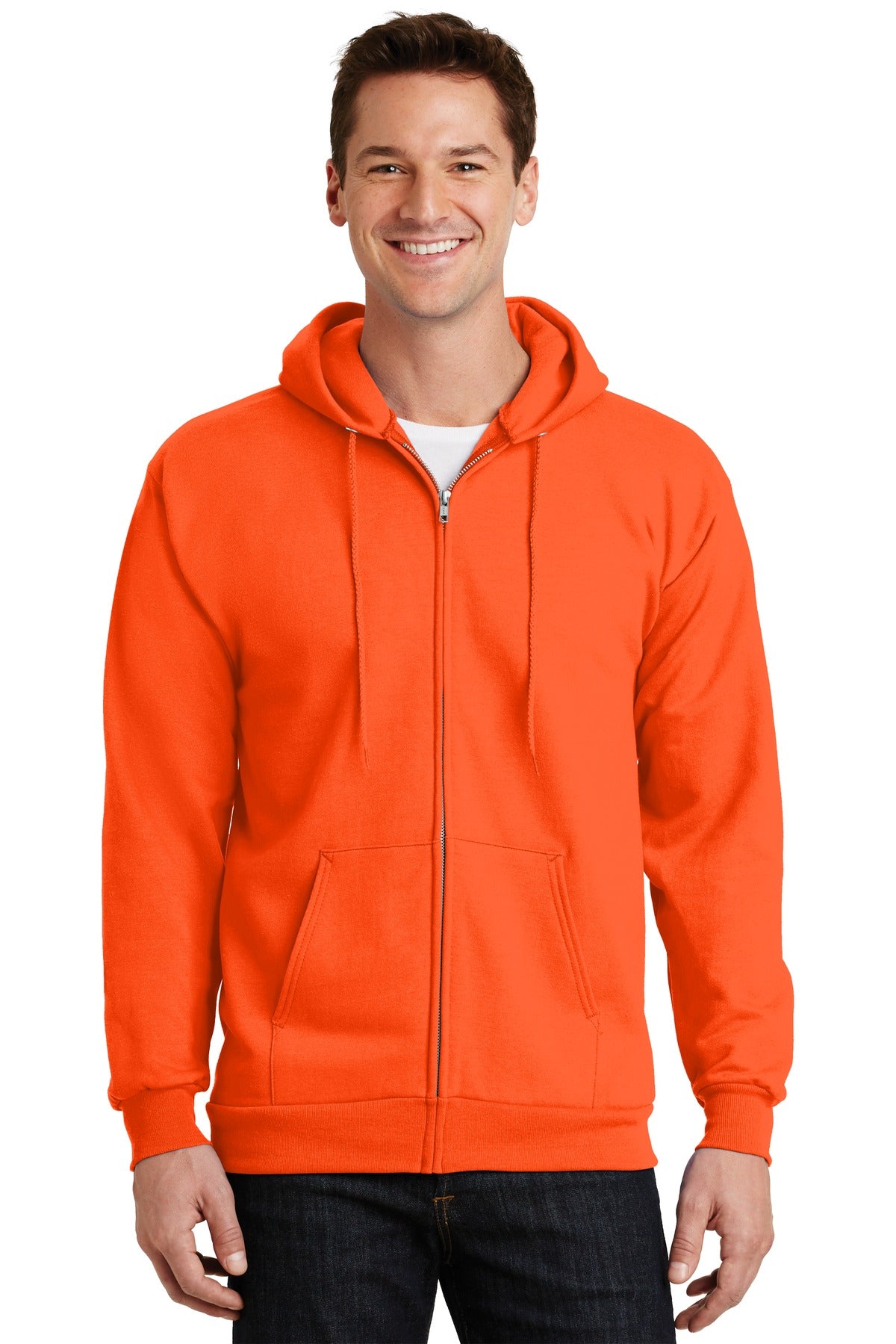 Port & Company ®  -  Essential Fleece Full-Zip Hooded Sweatshirt.  PC90ZH