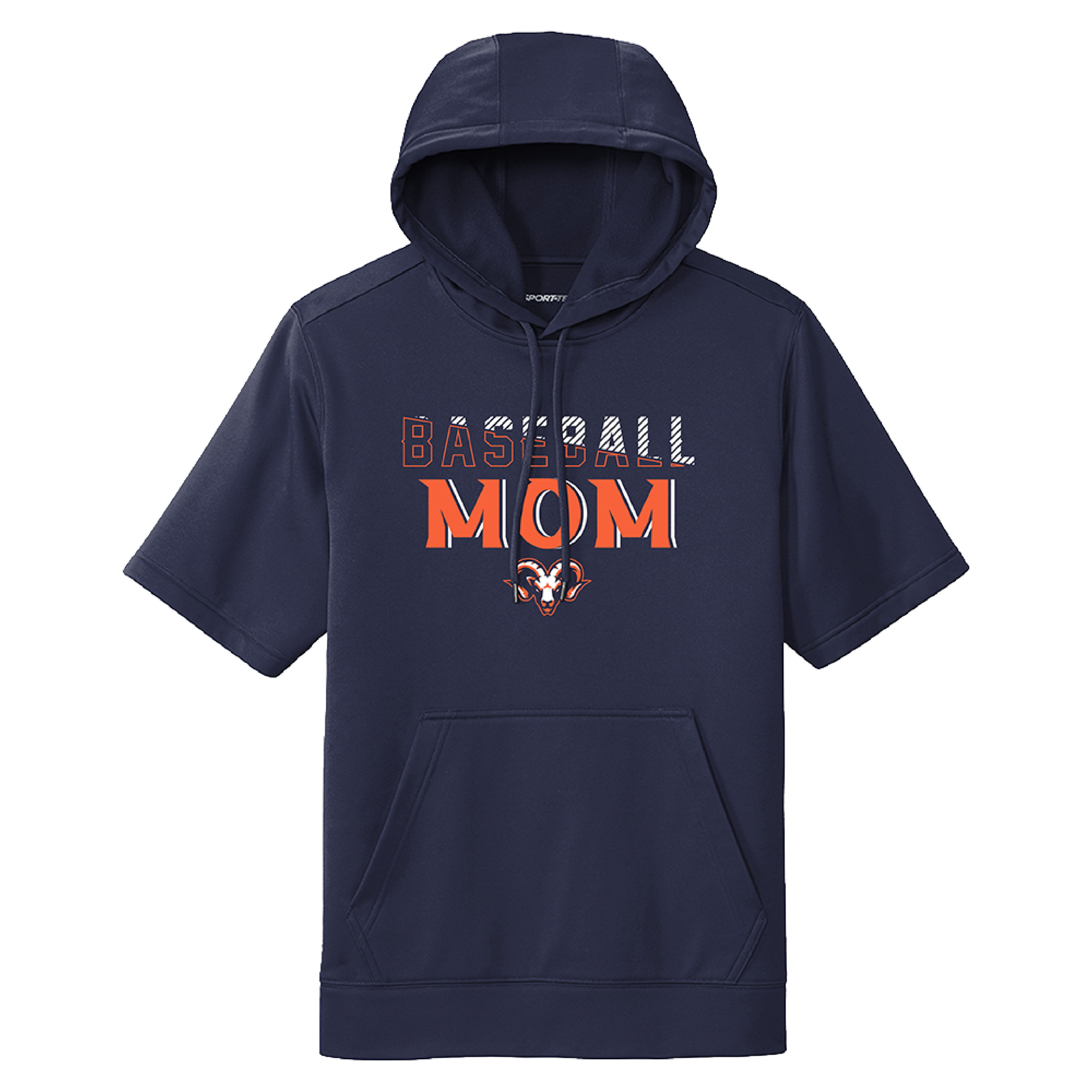 Baseball Mom Shortsleeve Hoodie | PHYA