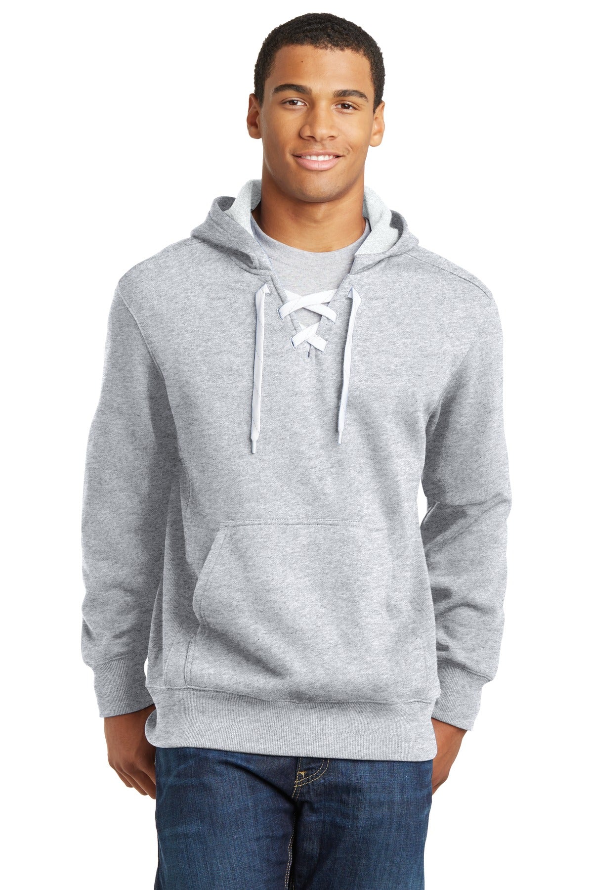 ST271 – Sport-Tek   Lace Up Pullover Hooded Sweatshirt.