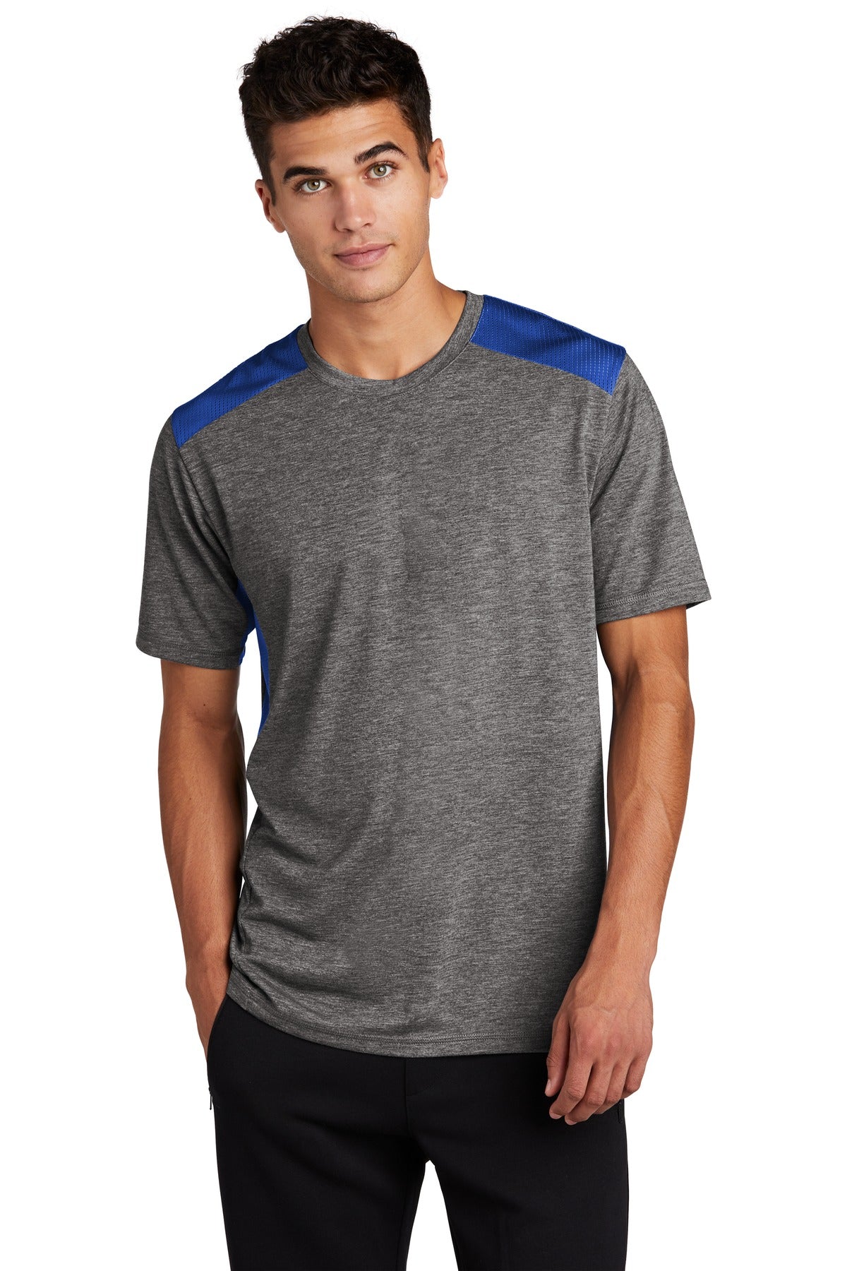 Sport-Tek  ®  PosiCharge  ®  Tri-Blend Wicking Draft Tee. ST410