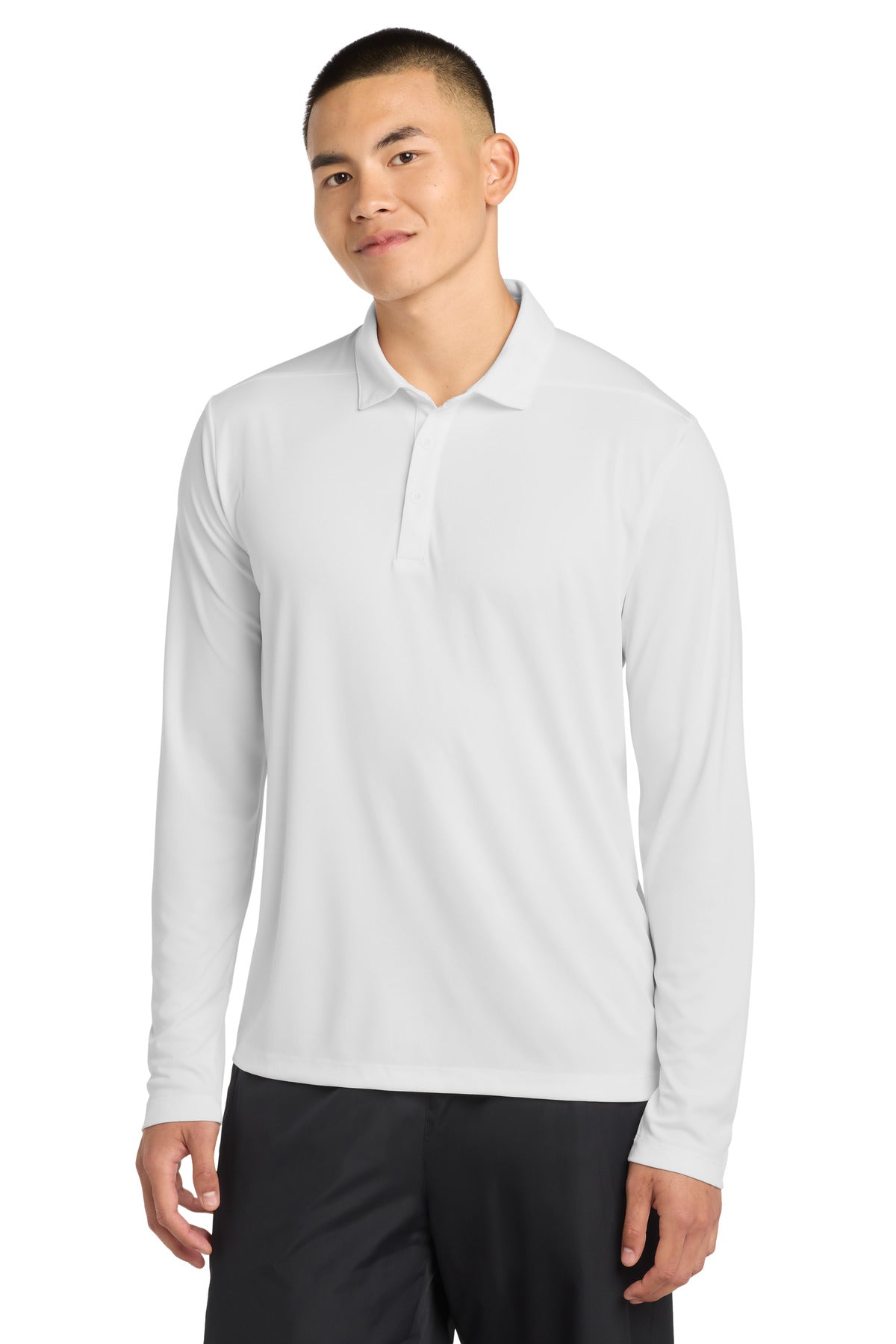Sport-Tek Posi-UV Pro Long Sleeve Polo. ST520LS